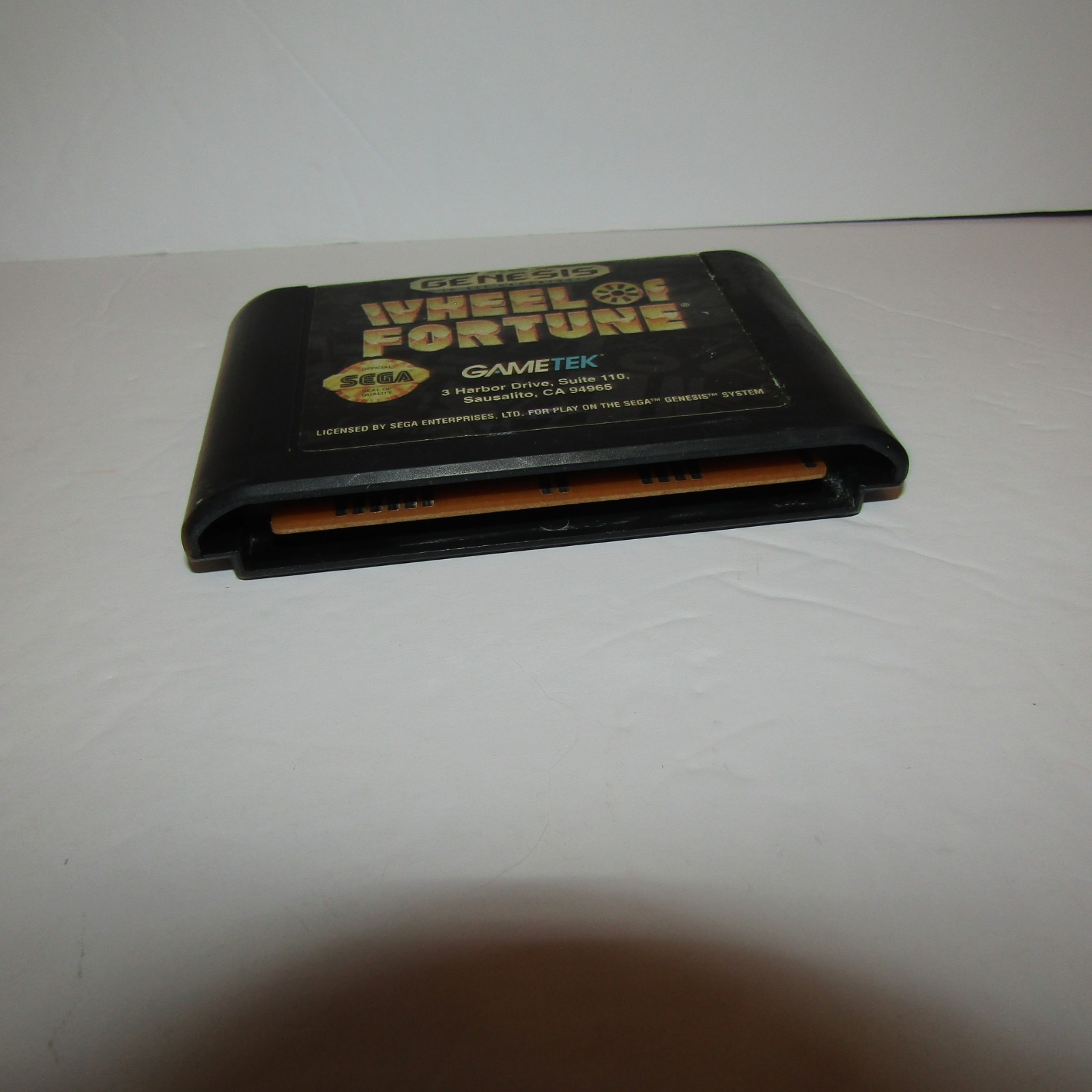 Wheel of Fortune Sega Genesis Game with Tested Cleaned Working Worn End Label