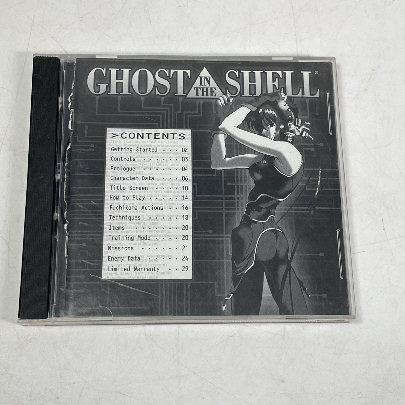 PlayStation Ghost in the Shell ps1 1997 Sony CD THQ Very Good