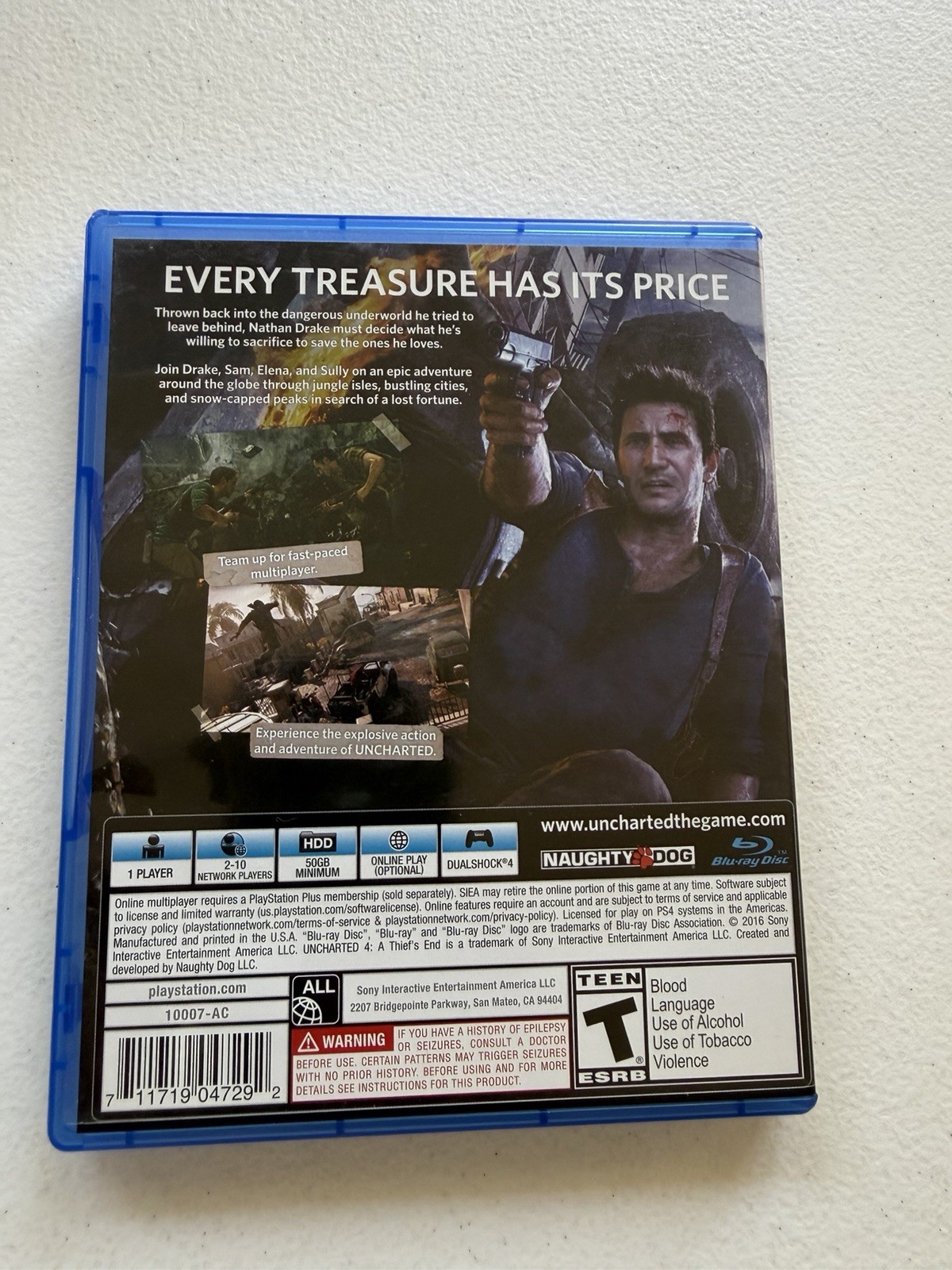 Sony Naughty Dog Uncharted Mixed Lot PS3 PS4 Games Figure Necklace Cases