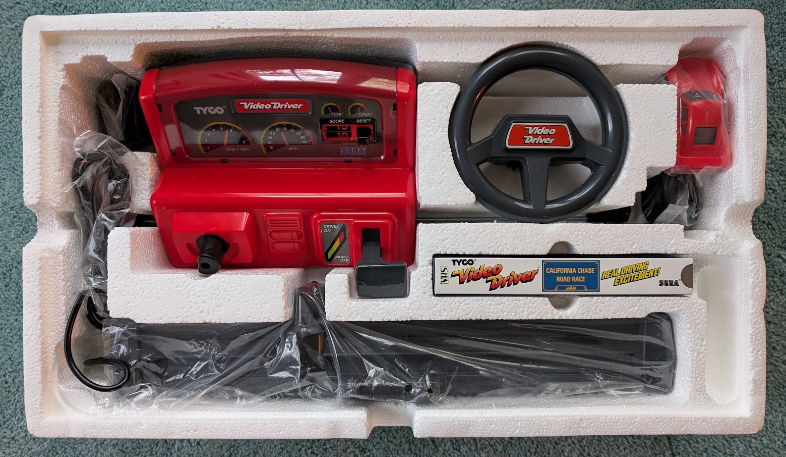 NEW 1989 Sega Tyco Video Driver VHS Video Game Instructions Complete Rare Retro