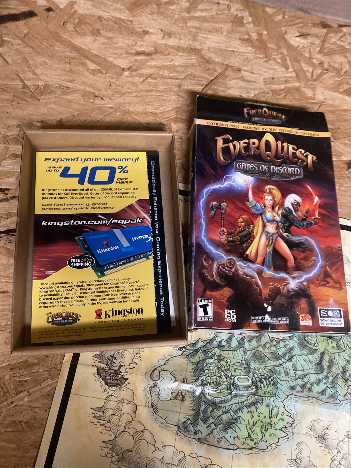 EverQuest Gates of Discord PC Box & Game & Map