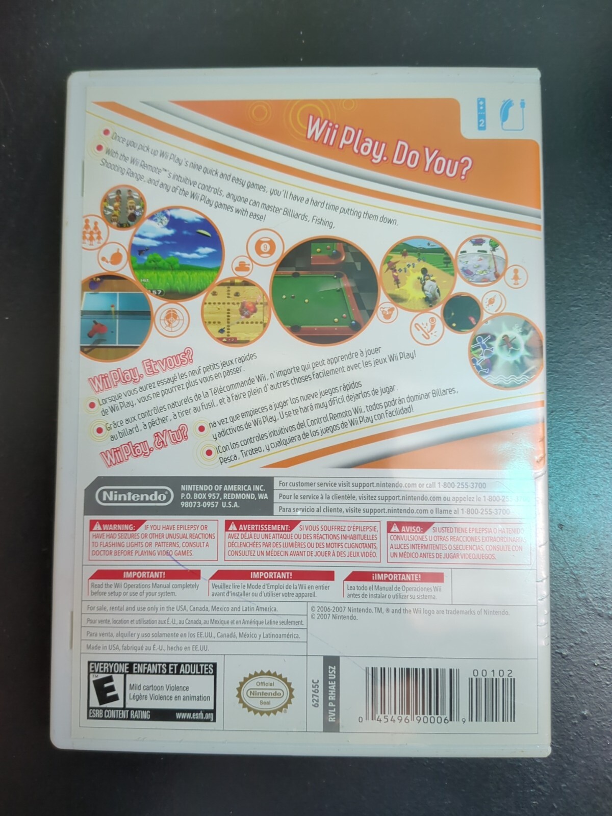 Wii Play Nintendo Wii Case Only