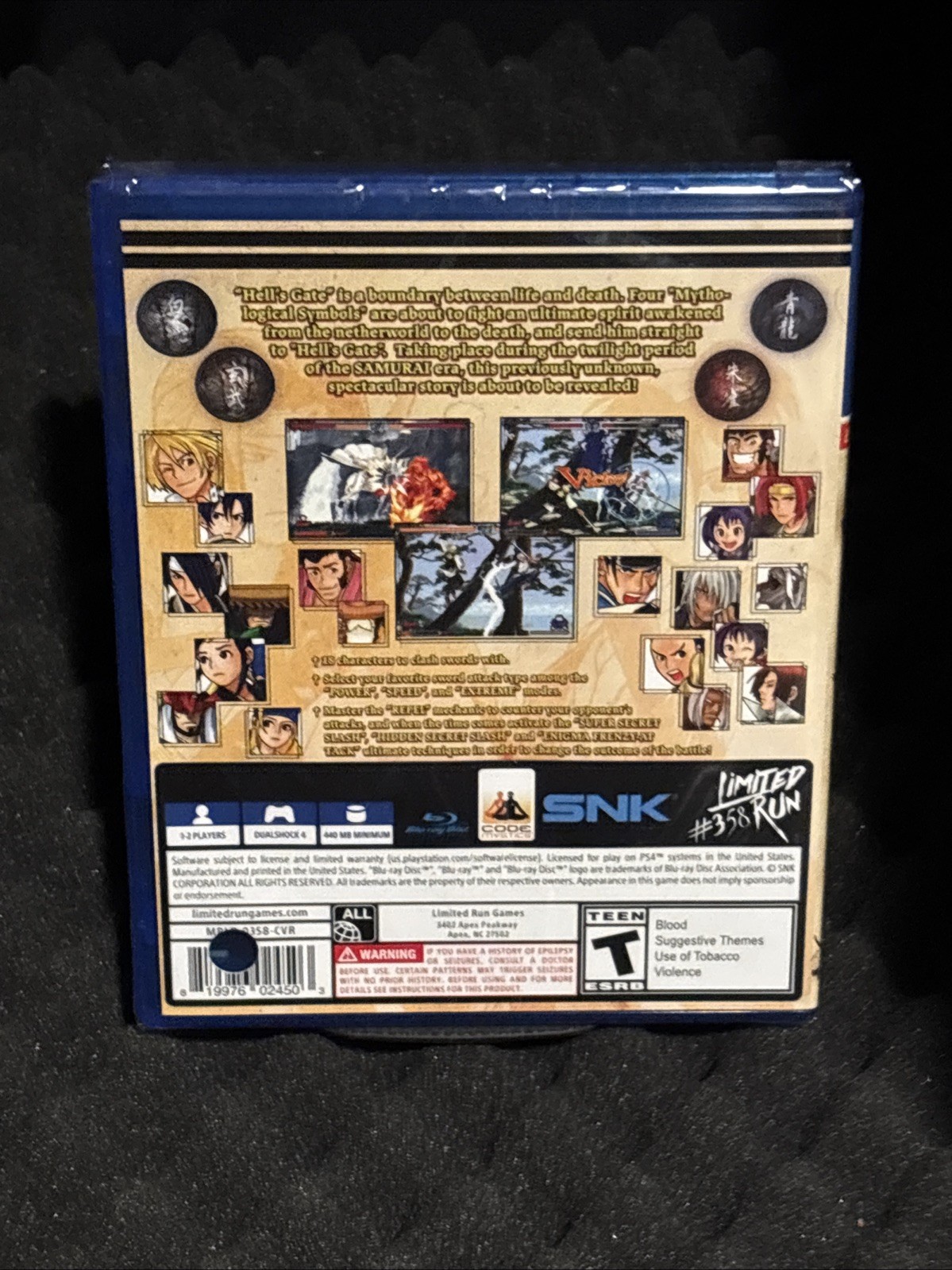 The Last Blade 2 – Limited Run #358 (PS4) Factory Sealed UPC Punched