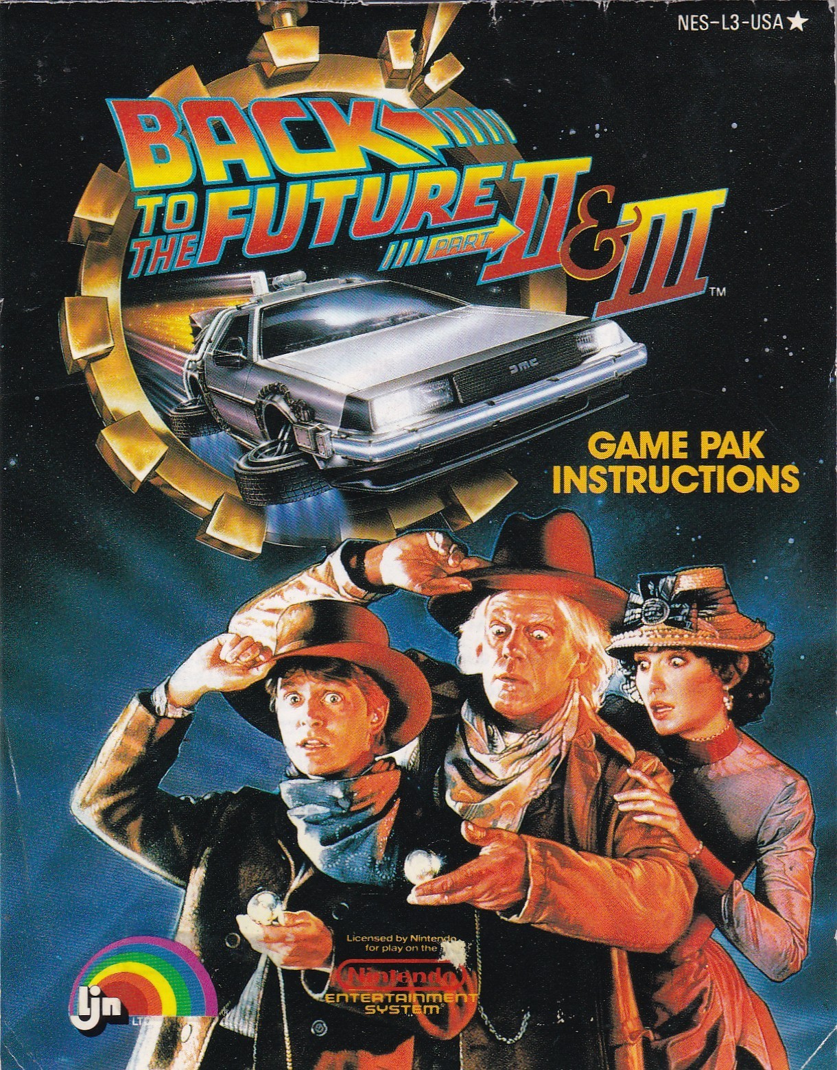 Nintendo NES Instruction Manual Back to the Future II & III