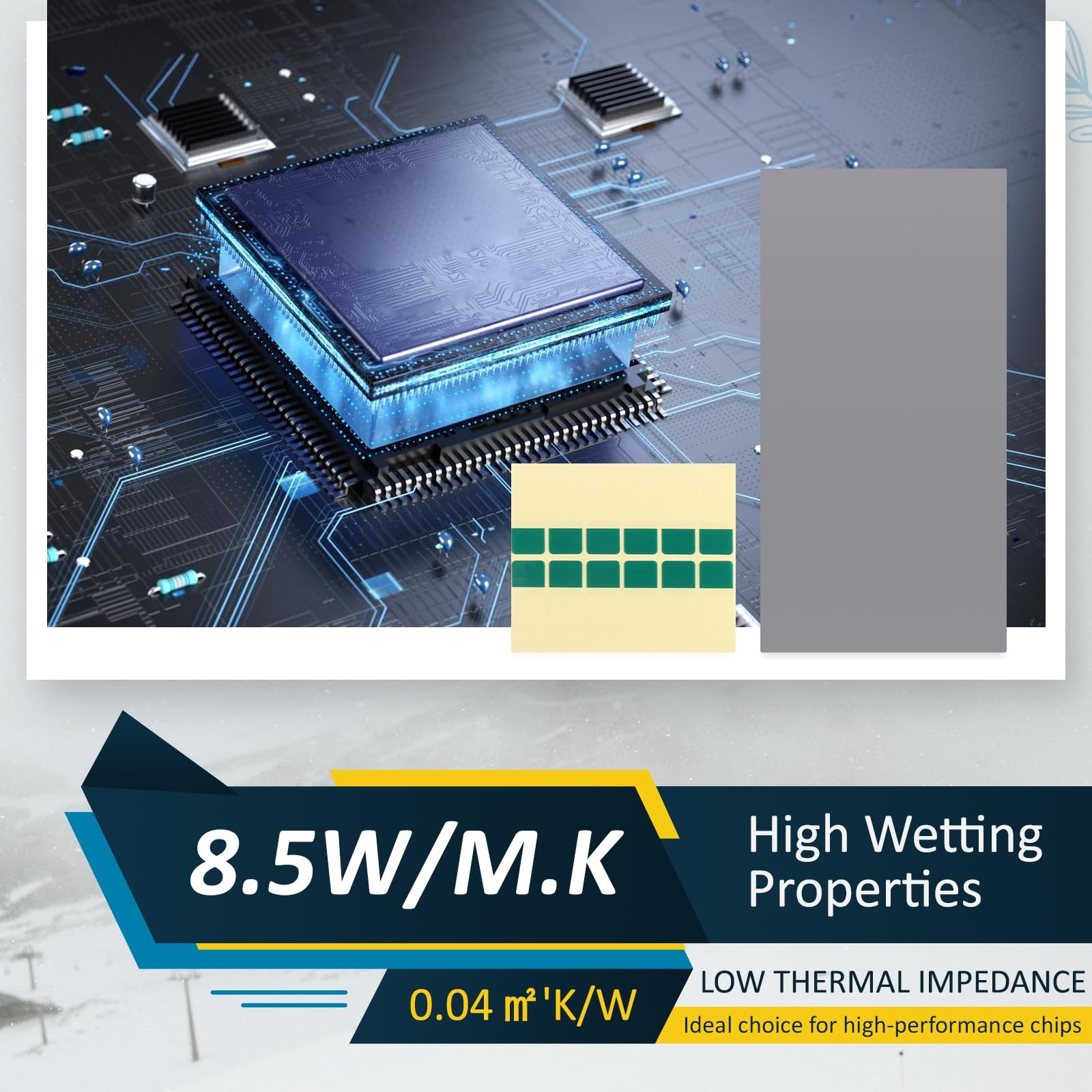 40x80mm PTM7950 Thermal Pad for PS5 Steam Deck CPU GPU Phase Change Heatsink