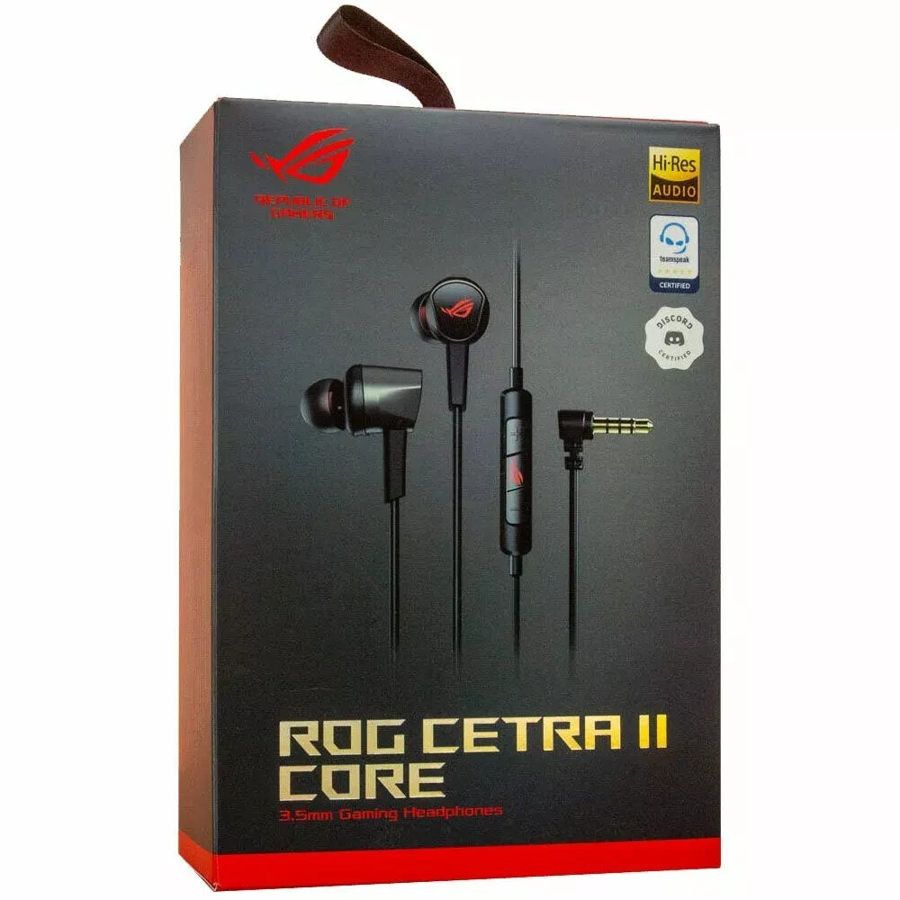 (New) ASUS ROG Cetra II Core 3.5mm in-Ear Gaming Headphones (Black)