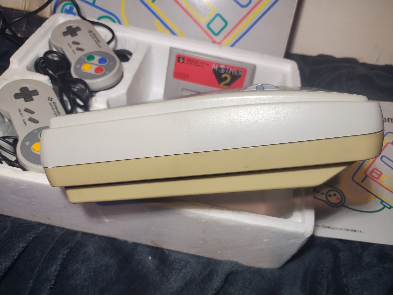 Nintendo Super Famicom Console System w Mother 2 Game Tested