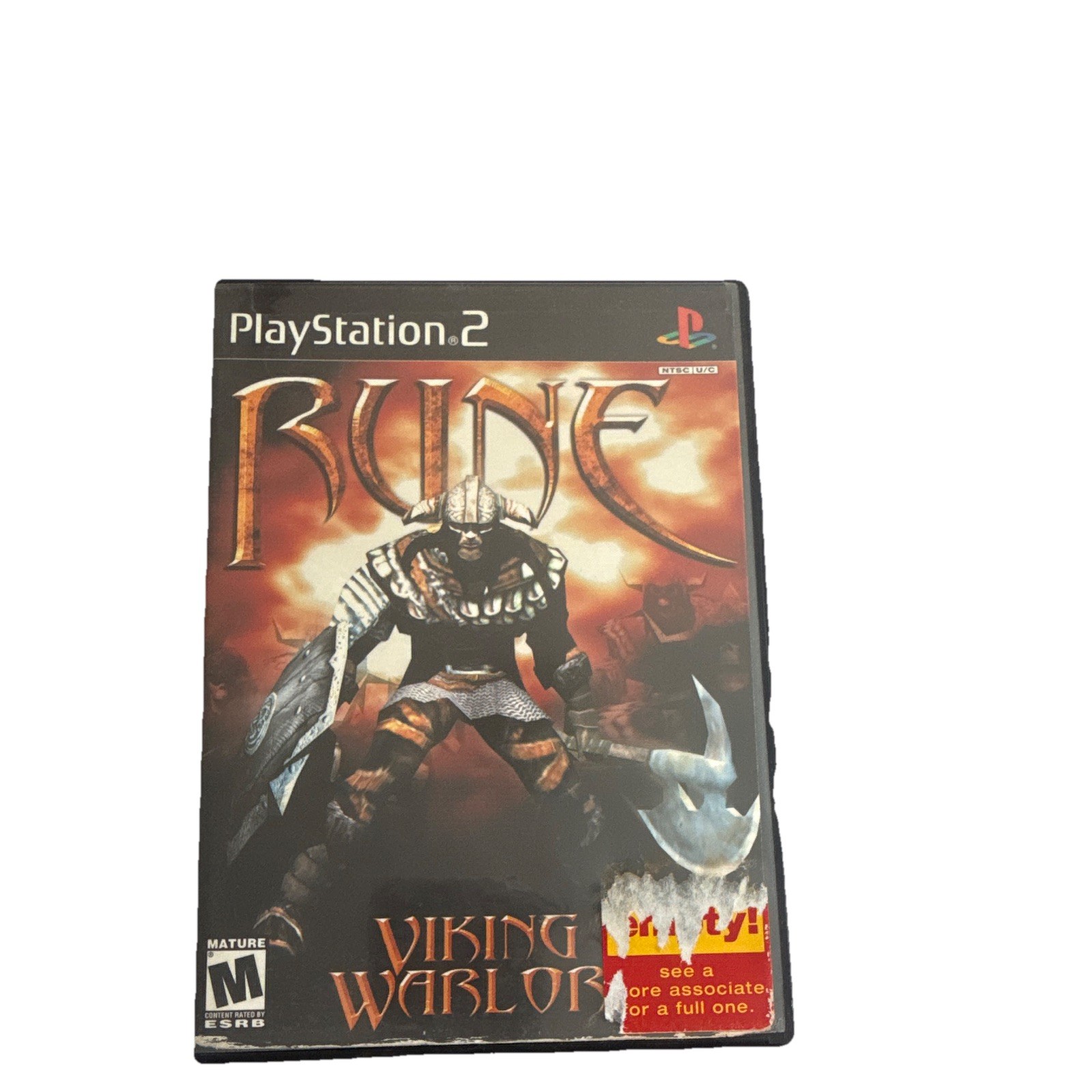 Take 2 Interactive Rune: Viking Warlord (PS2) Action M Rated NTSC No Manual