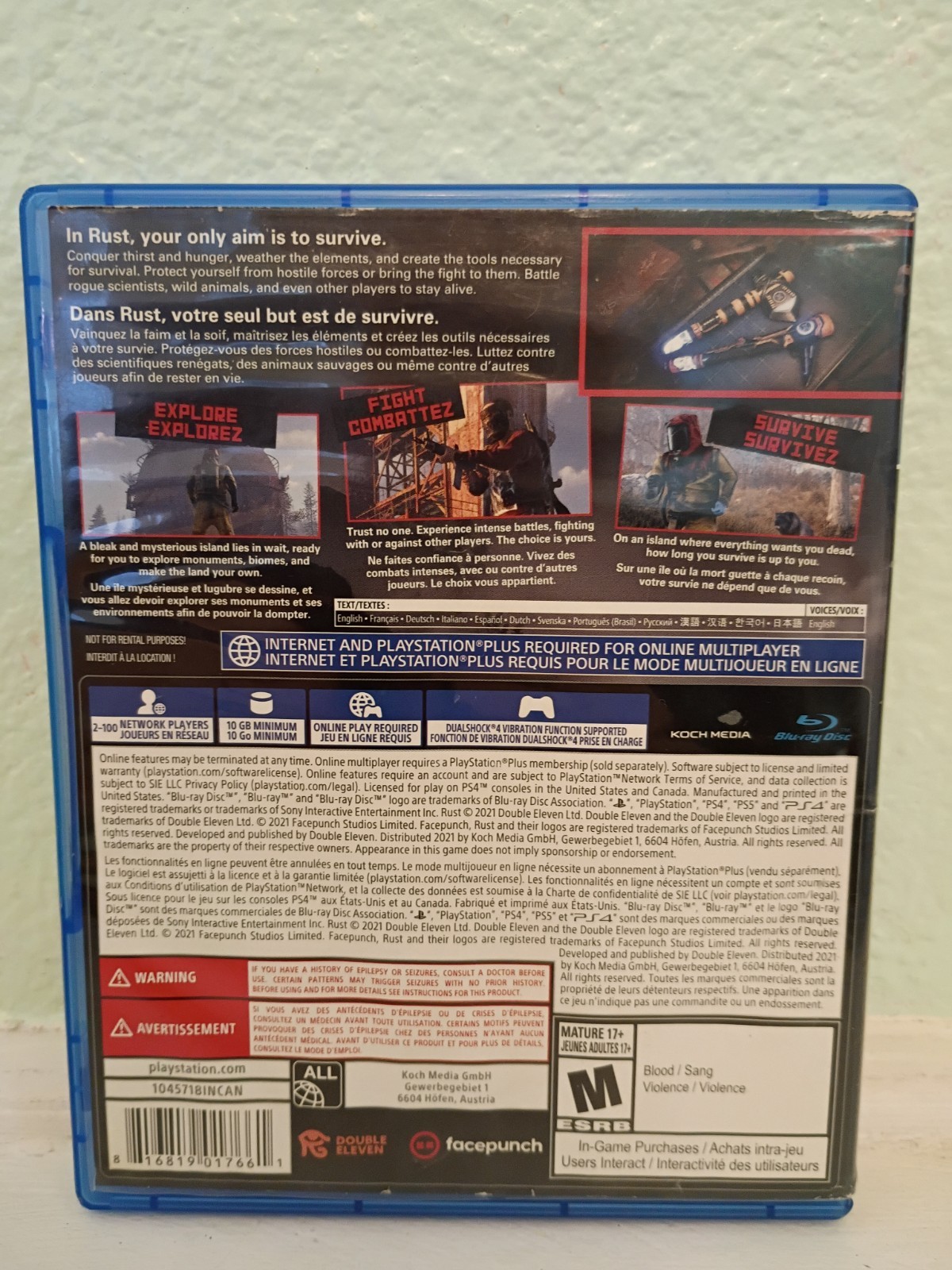 Rust – (PlayStation 4 , 2021)