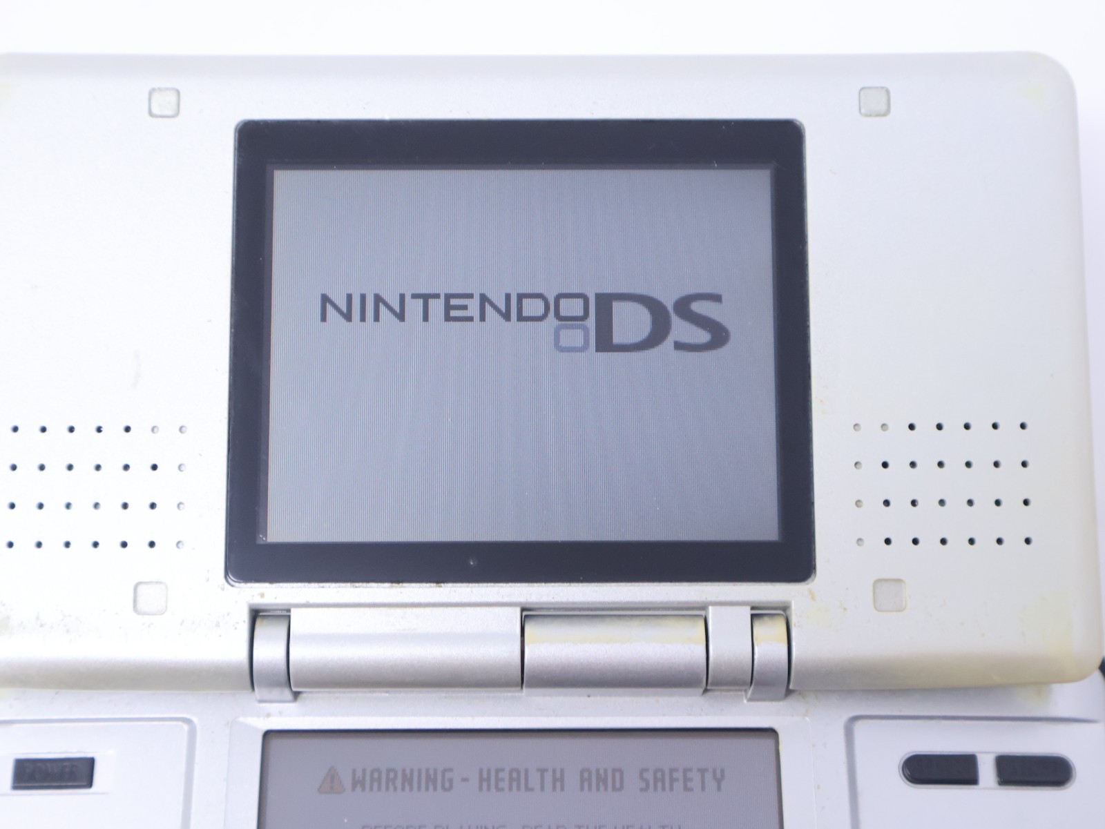 Nintendo DS Handheld Console Tested Working Titanium Silver w/ Charger & Stylus