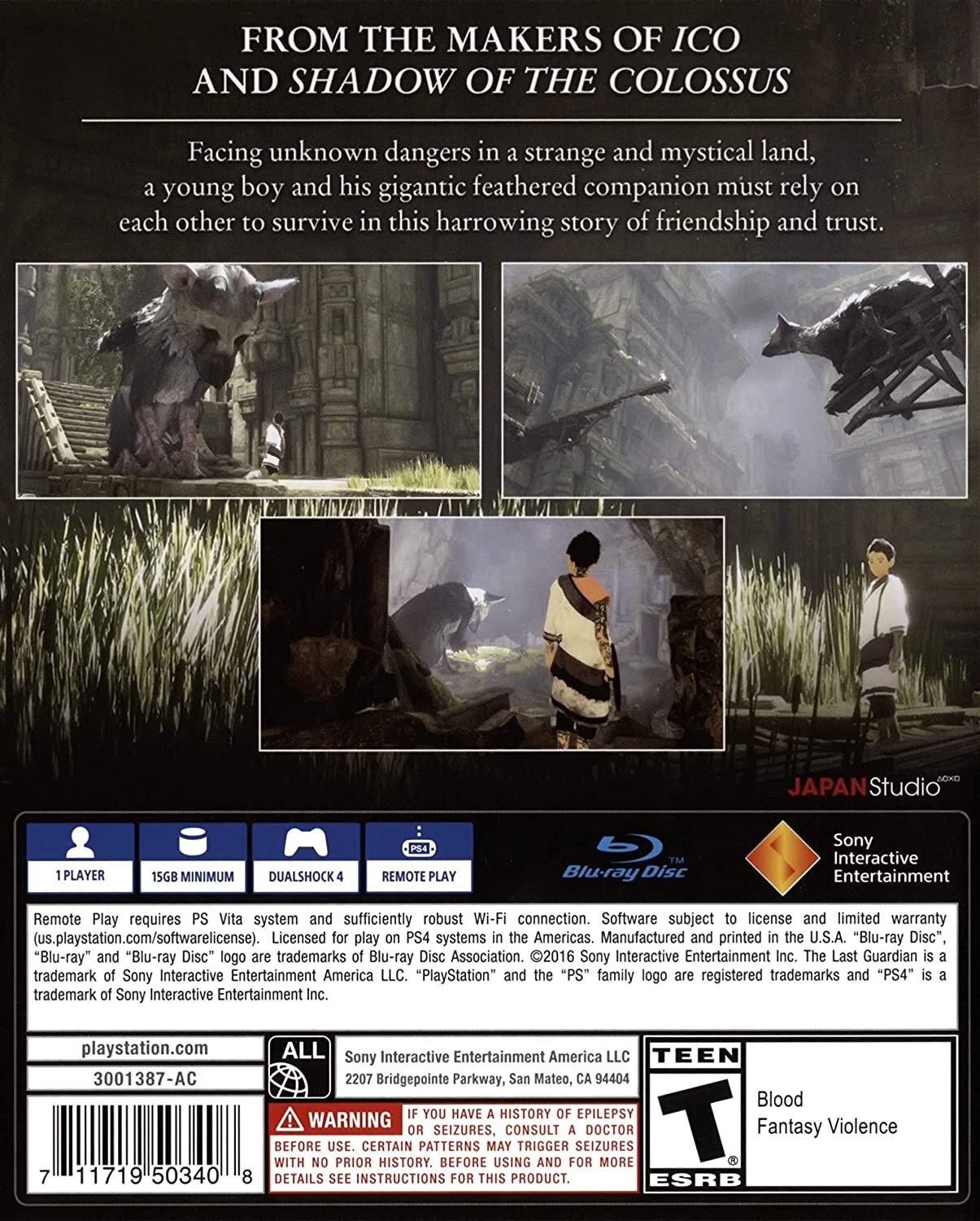The Last Guardian – PlayStation 4, Brand New