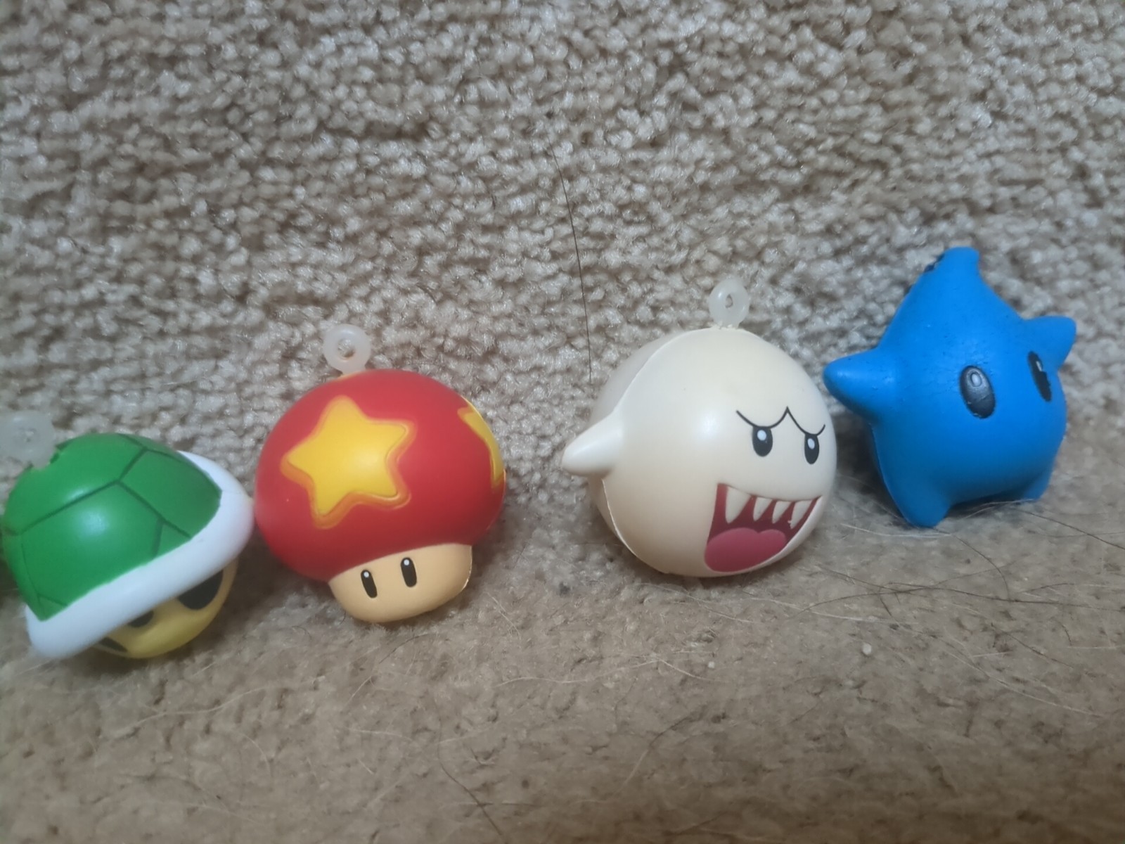 Super Mario Galaxy Keychains Squishy Set Rare Nintendo Wii Rare Prize Toy 2009
