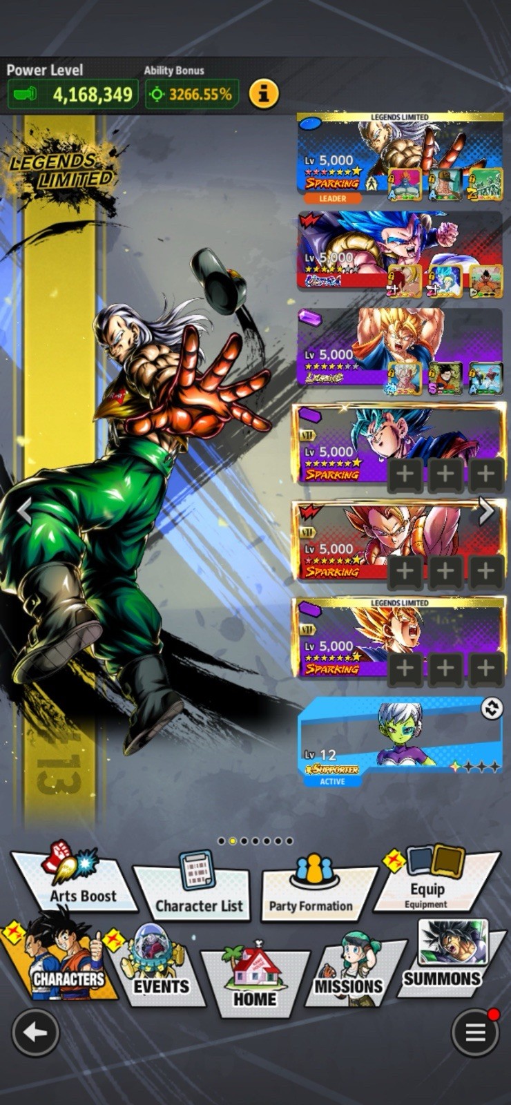 12* LEGEND BROLY! DB LEGENDS META ACCOUNT FOR PVP! TWO META TEAMS!!! IOS/ANDROID