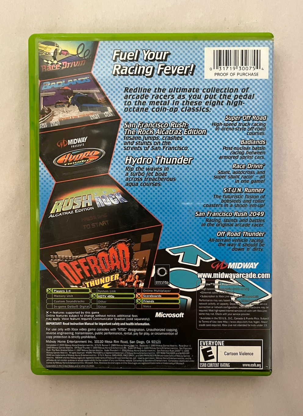Midway Arcade Treasures 3 (Microsoft Xbox, 2005) Complete – TESTED