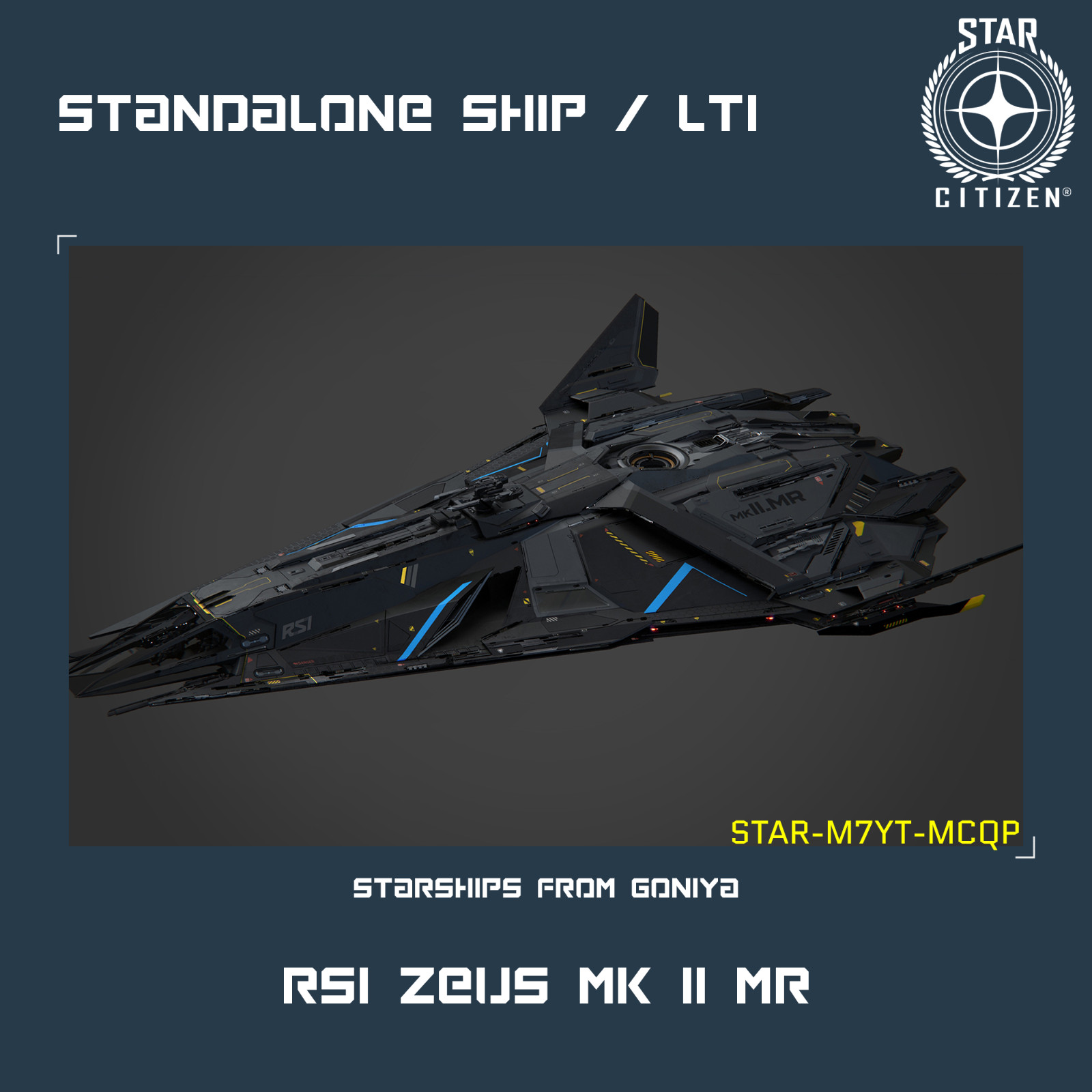 STAR CITIZEN – RSI ZEUS MK II MR – LTI – CCU’d – (Lifetime Insurance)