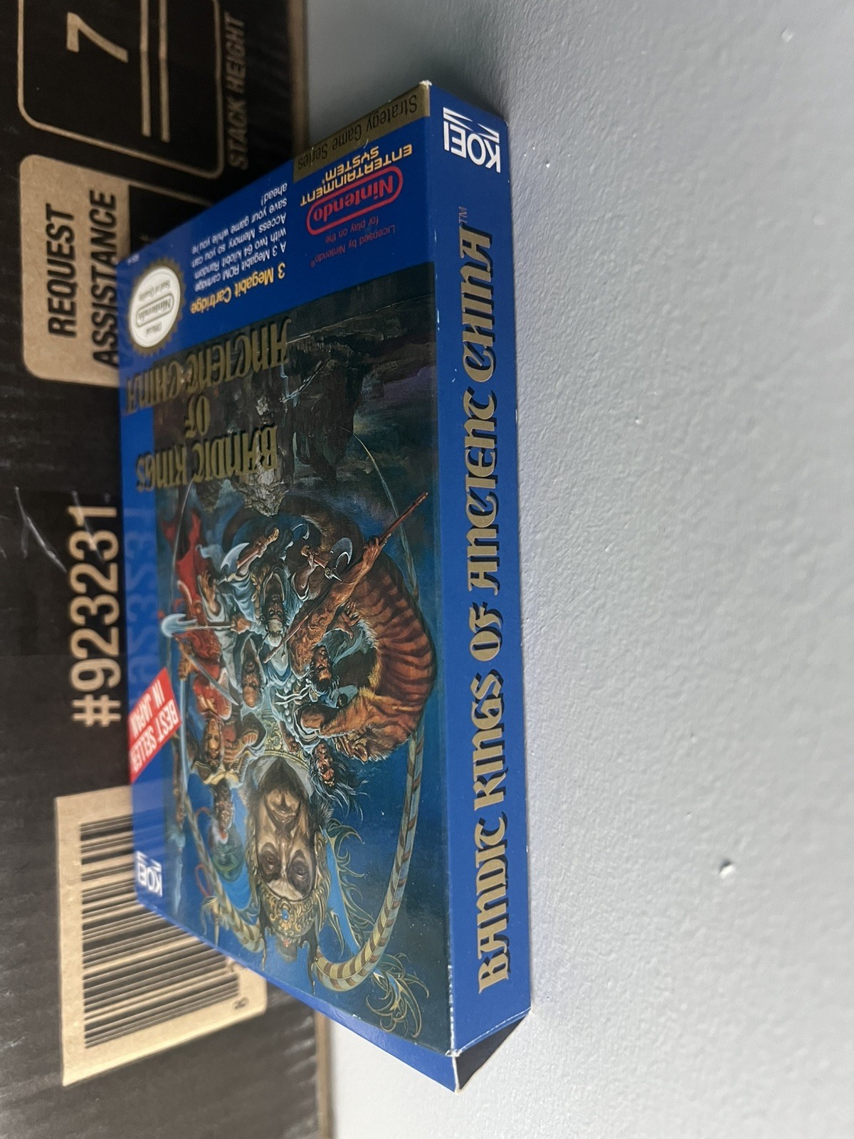 Bandit Kings of Ancient China Box Manual Map In 1991 Nintendo NES Poster Bag