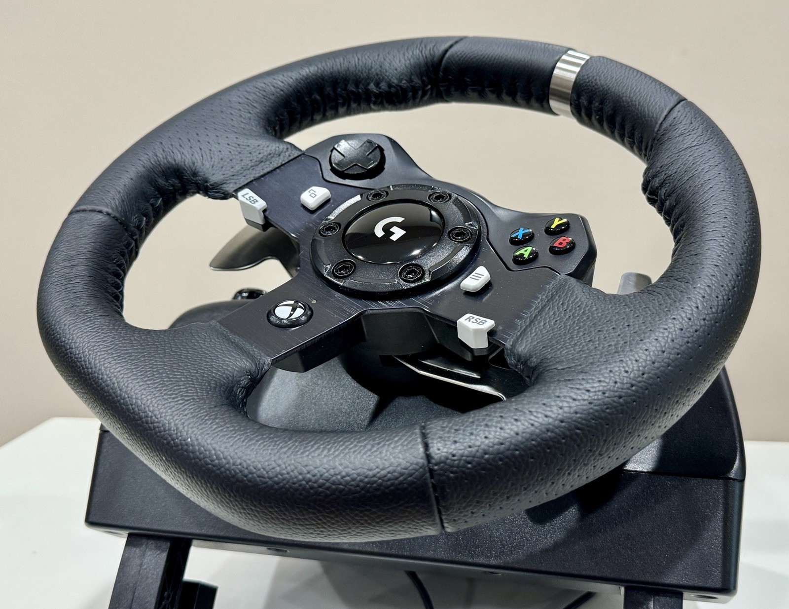 Logitech – G920 Driving Force Racing Wheel, Shifter, and Pedals for Xbox & PC