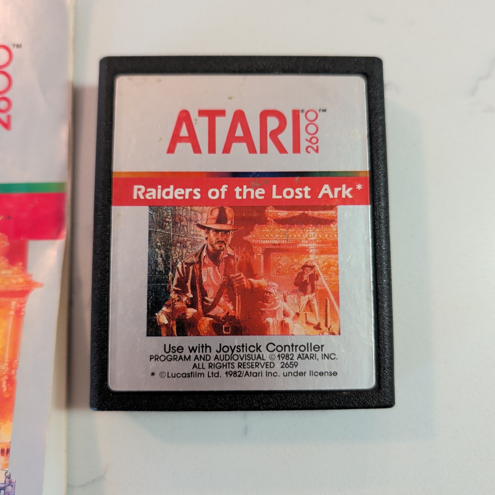Raiders of the Lost Ark (Atari 2600, 1982) W/ Manual – Cleaned, Tested & Working