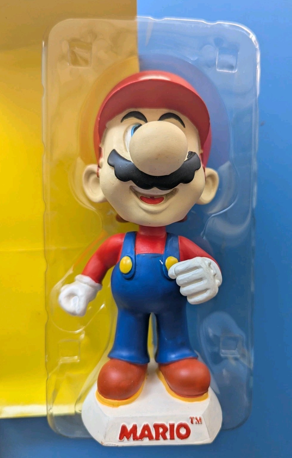 Vintage Nintendo Mario Bobblehead 2001 Toysite BD&A Original Box NES