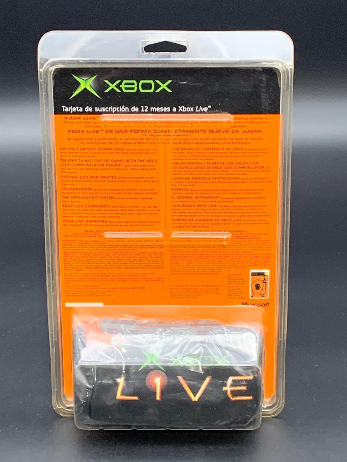 Original Xbox Live 12 Month Subscription Card FACTORY SEALED