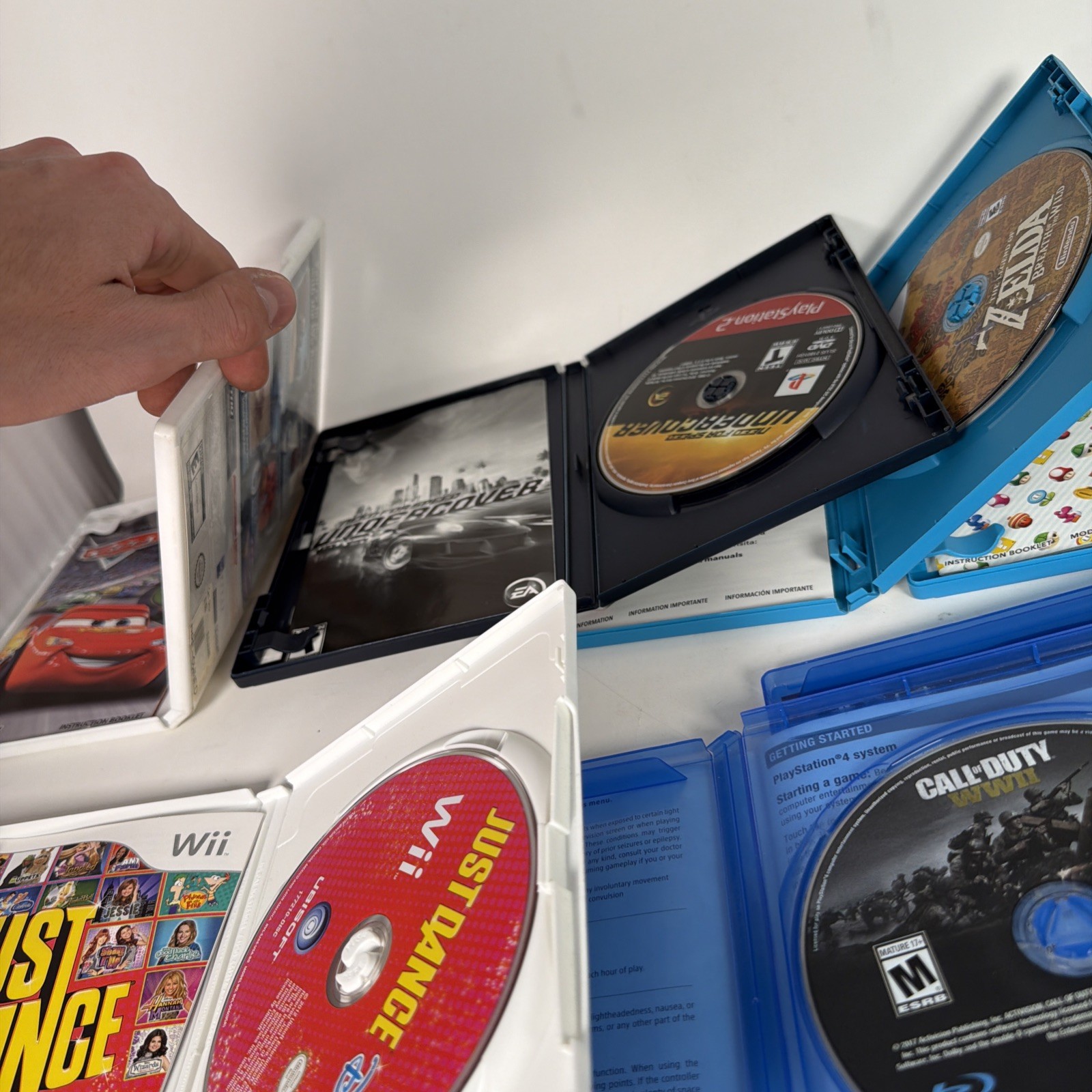Lot Of 9 Untested Video Games WiiU Wii PS2 PS4 Xbox 360 Mario Zelda More