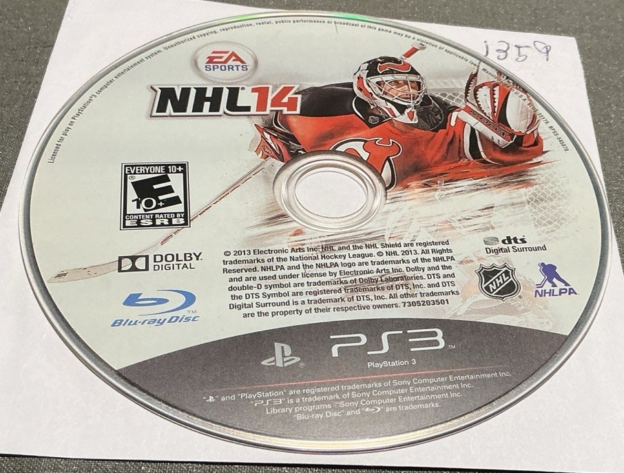 NHL 14 (Sony PlayStation 3, 2013) Untested – Disc Only – J1359