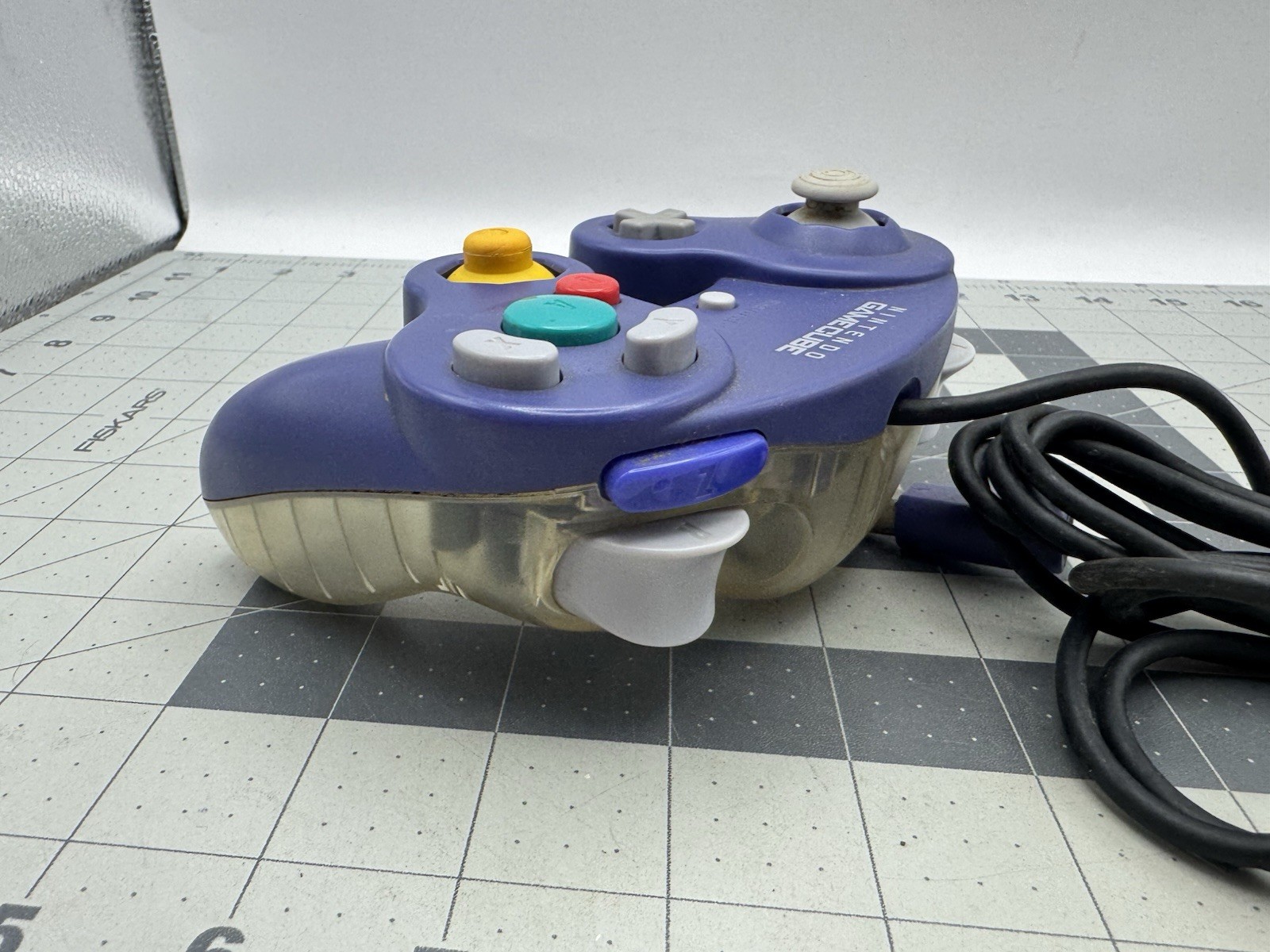 Nintendo GameCube Official Controller purple indigo & Clear Excellent Japan