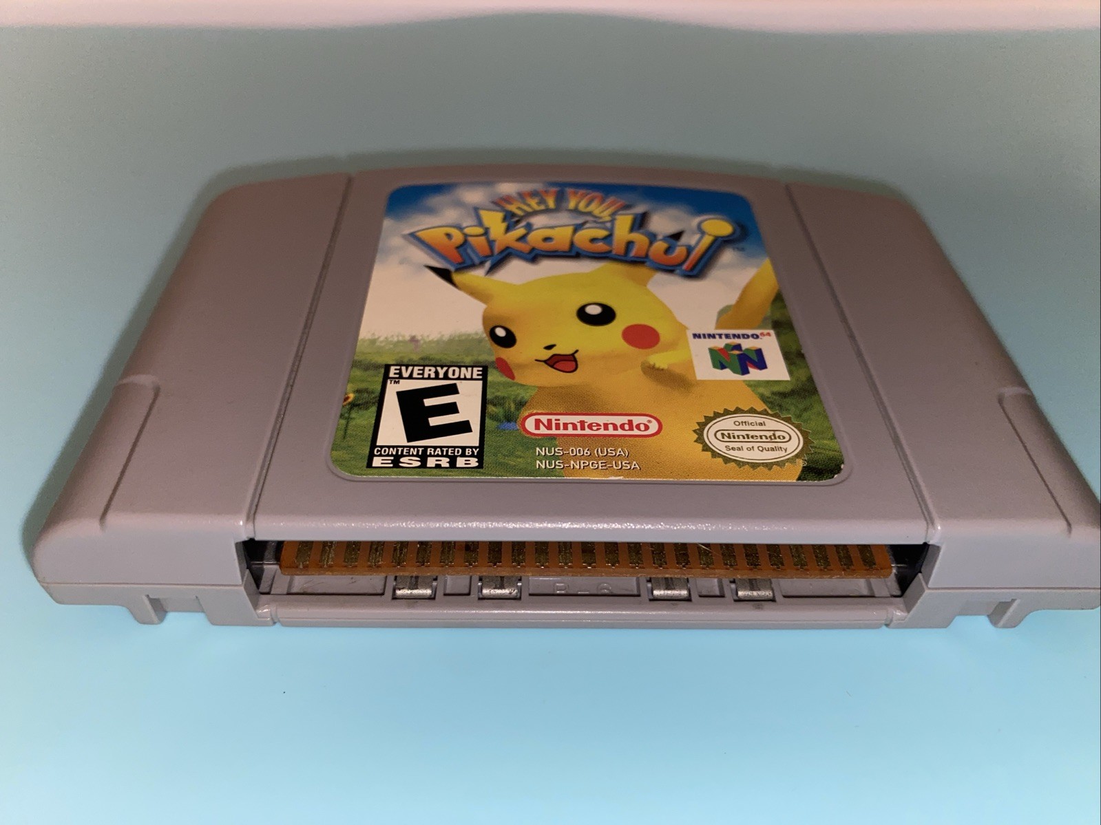 Blockbuster Hey You, Pikachu Nintendo 64 Game Pak Untested & Unsure If Works
