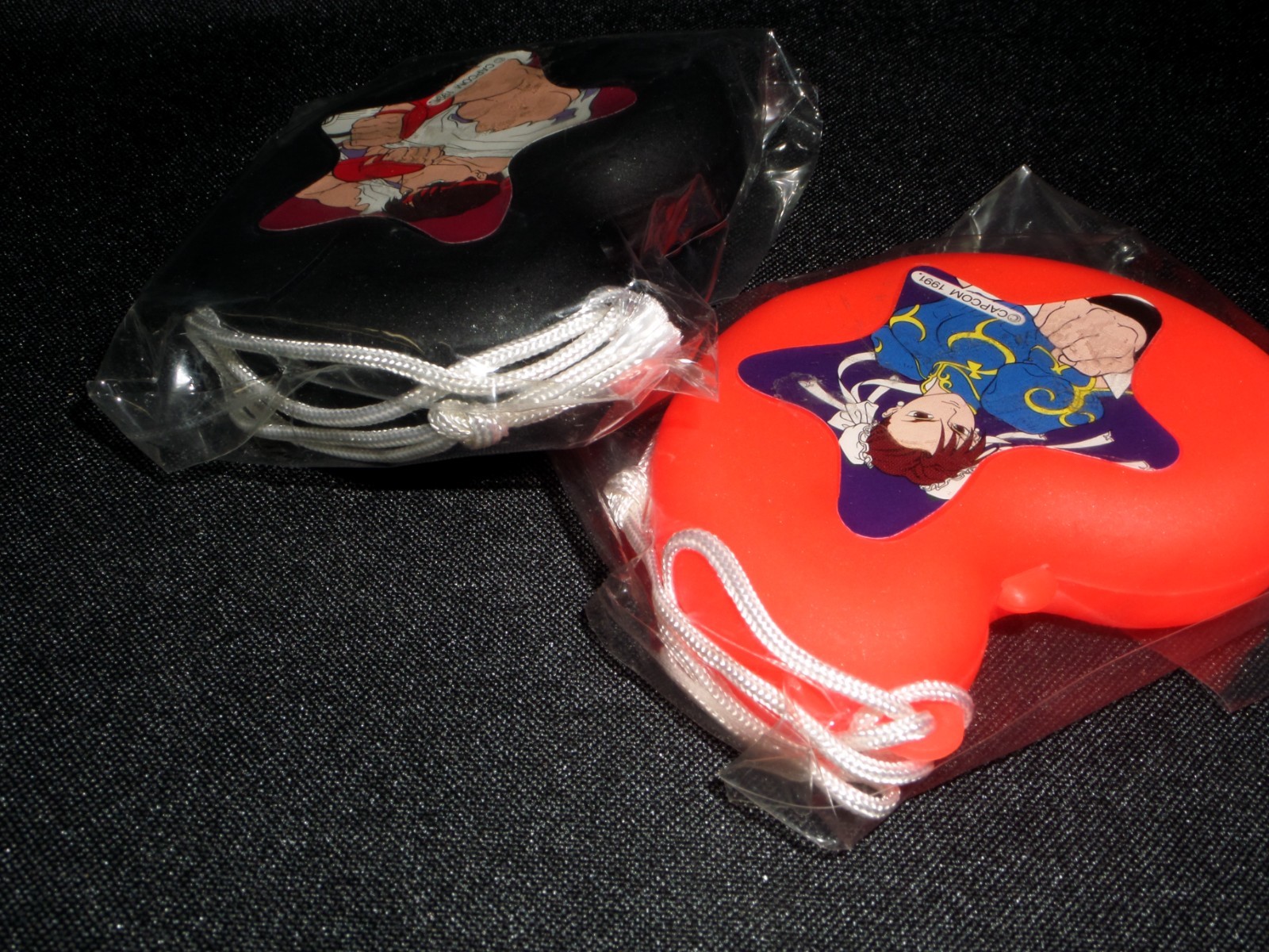 Super Street Fighter II 2 Chun-Li & Ryu Plastic Containers Capcom