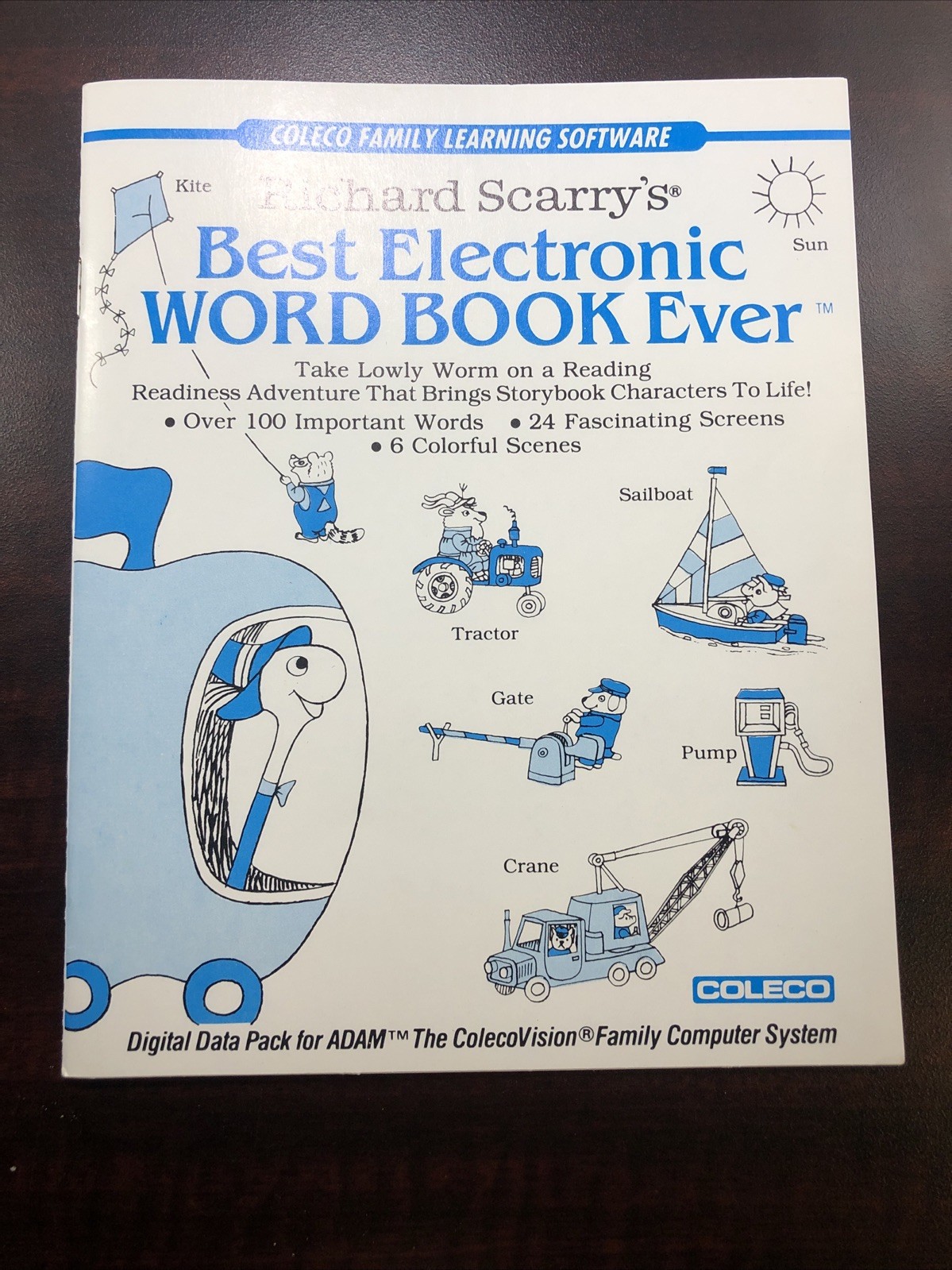 Richard Scarry’s Word Book Ever Adam Colecovision Vintage Rare With Manual