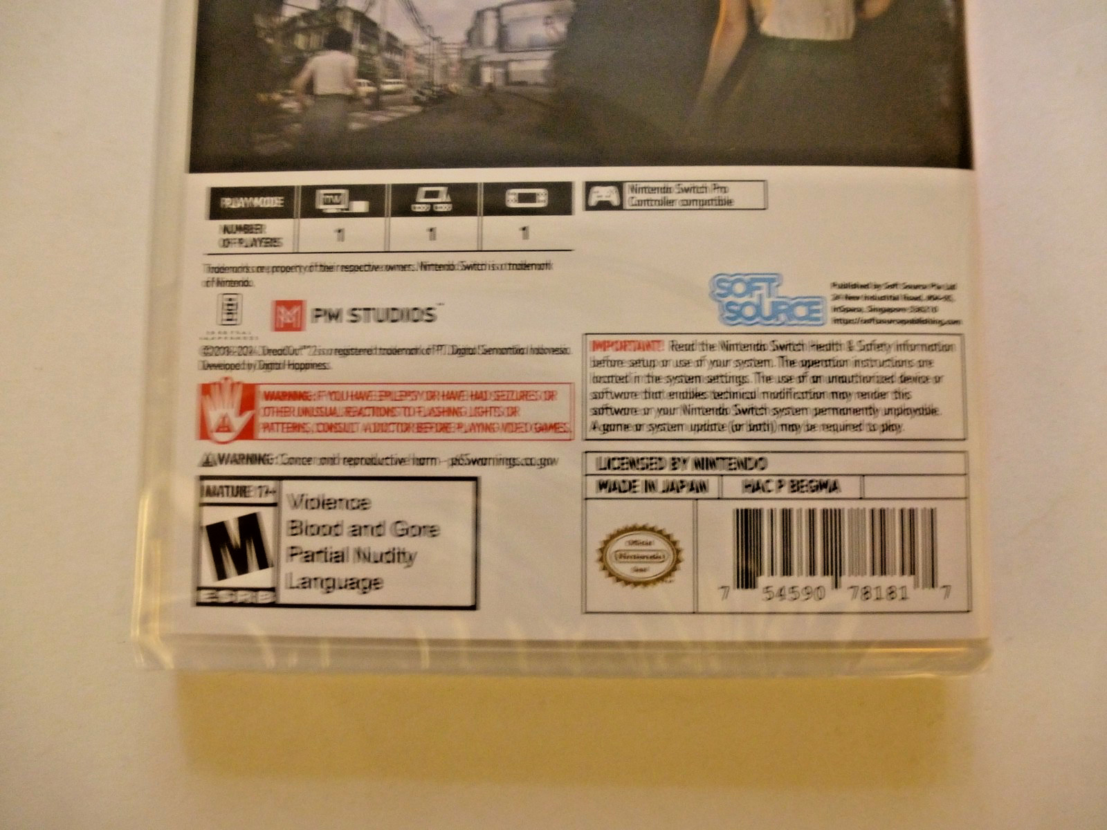 Dreadout 2 Switch Soft Source 2020 Factory Sealed