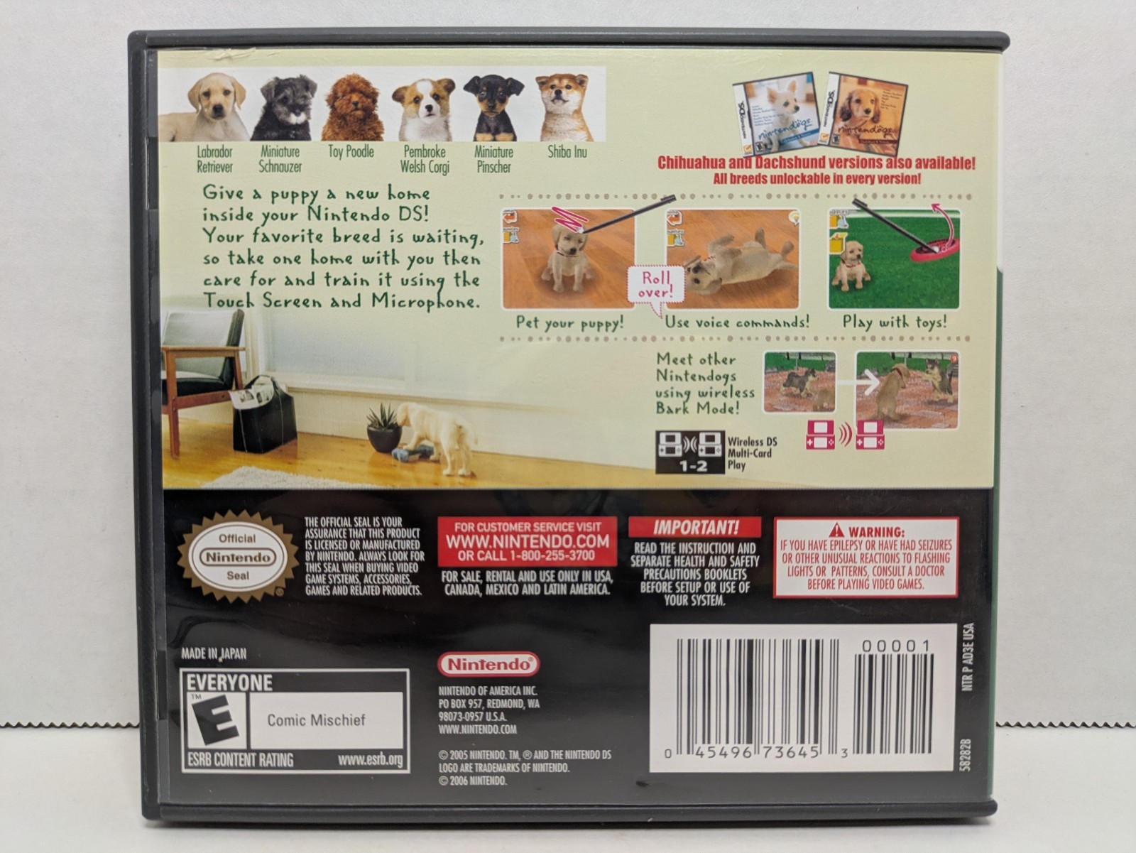 Nintendogs: Lab & Friends (Nintendo DS, 2005) Authentic No Manual Tested Working