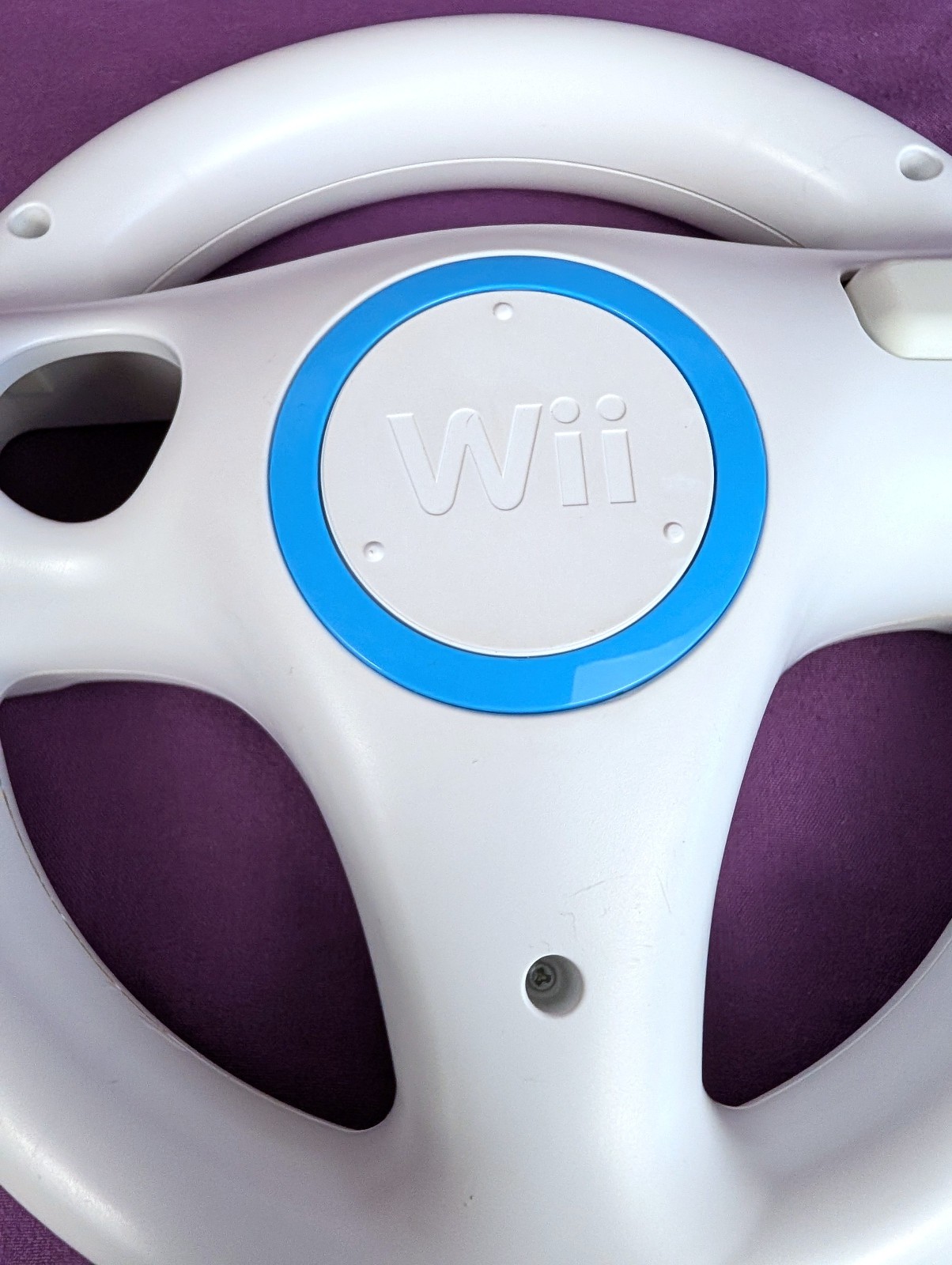 OEM Nintendo Wii Wheel Controller Accessory Attachment White *TESTED*