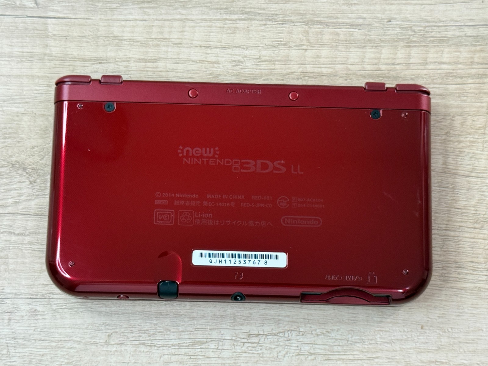 RANk A Nintendo New 3DS LL XL Metallic Red Console Tested Japan ver D2399