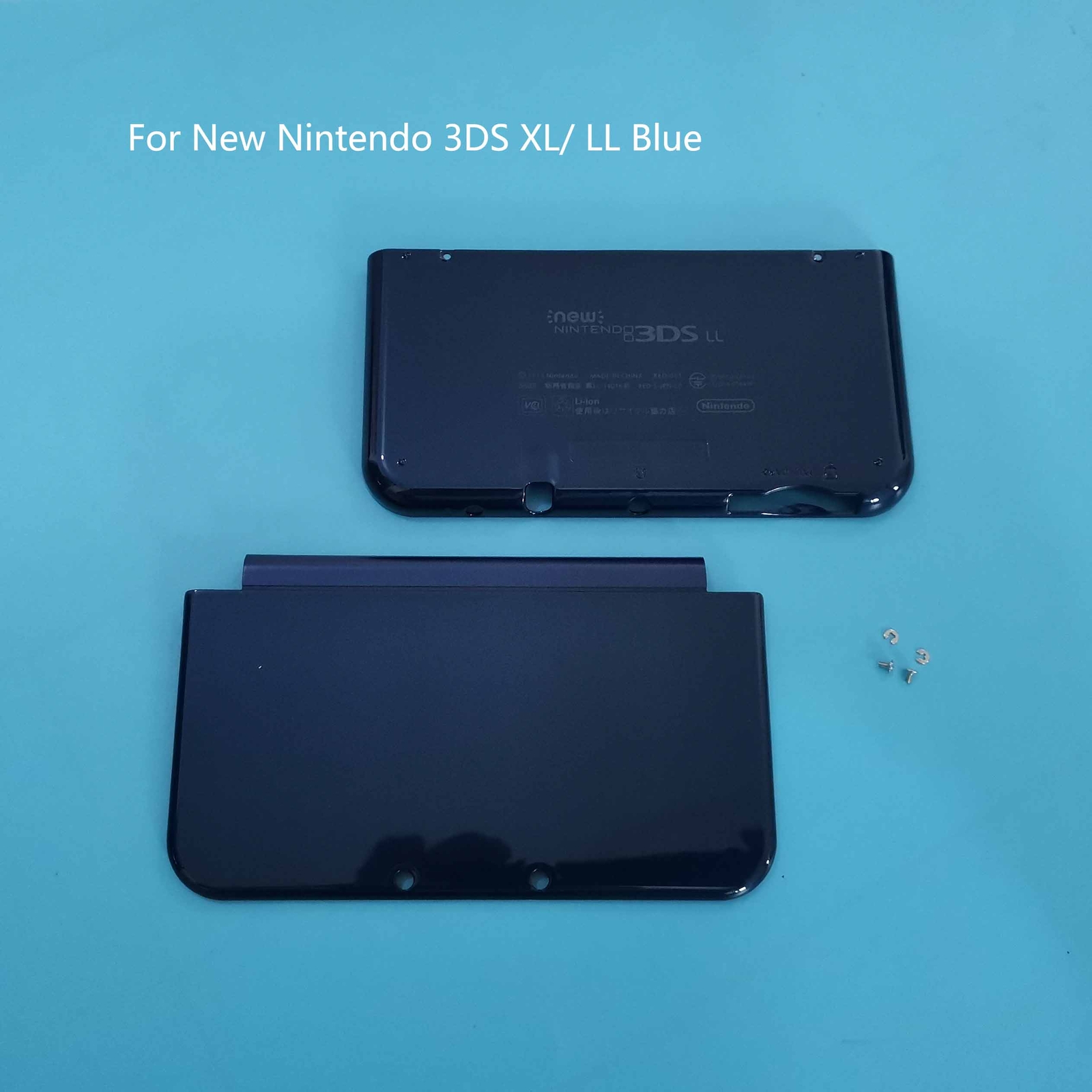 A+E Cover Shell Housing Front Back Case For New Nintendo 3DS XL LL Blue w/screws