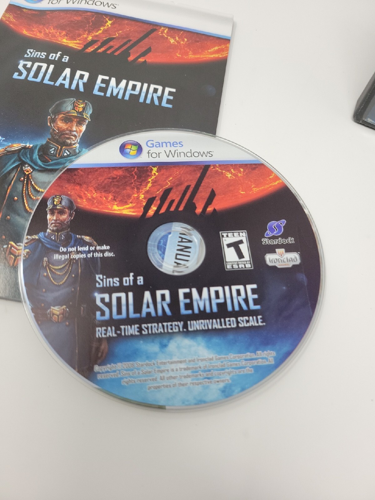 Sins of a Solar Empire w/ Manual Real Time Strategy WIN PC game Ironclad Games