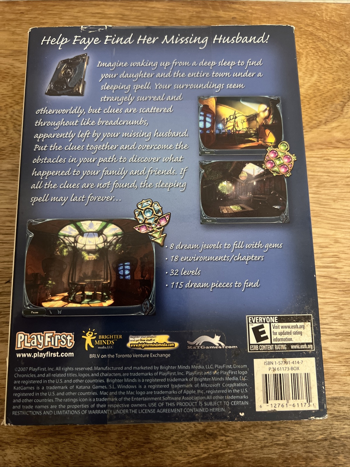 Dream Chronicles Video Game Pc Cd-ROM Win/Mac E-Everyone (New Factory Sealed)