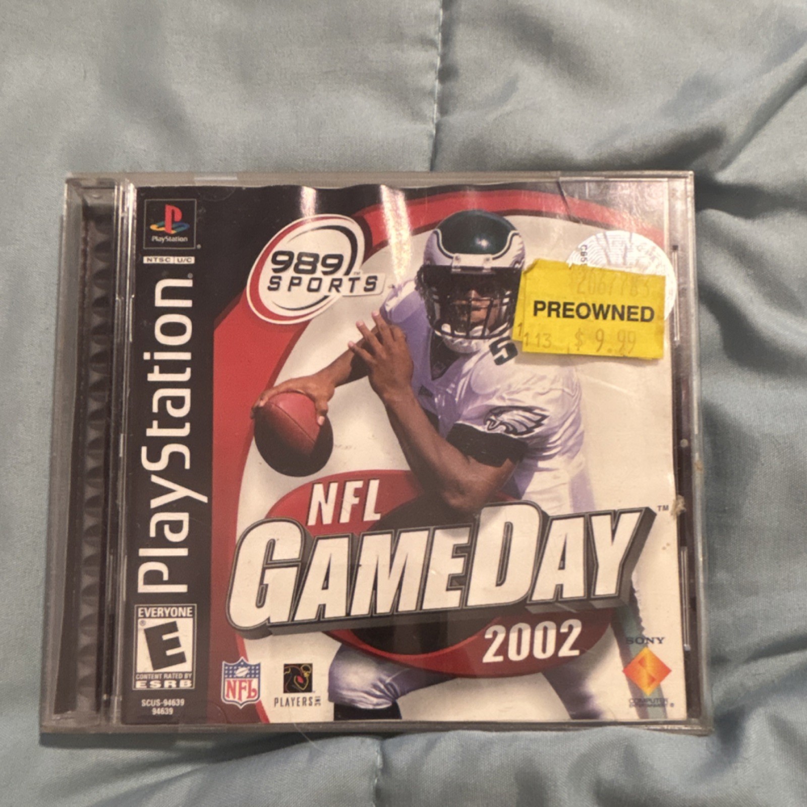 989 Sports NFL Gameday 2002 Manual Sony PlayStation 1 American Football 2001