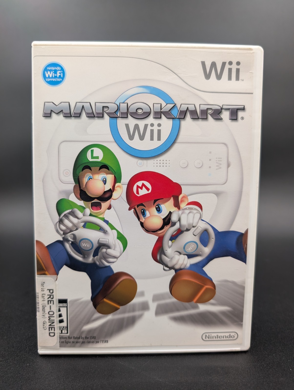 Mario Kart Wii Complete (Nintendo Wii 2008) Bundle With 1 Steering Wheel OEM