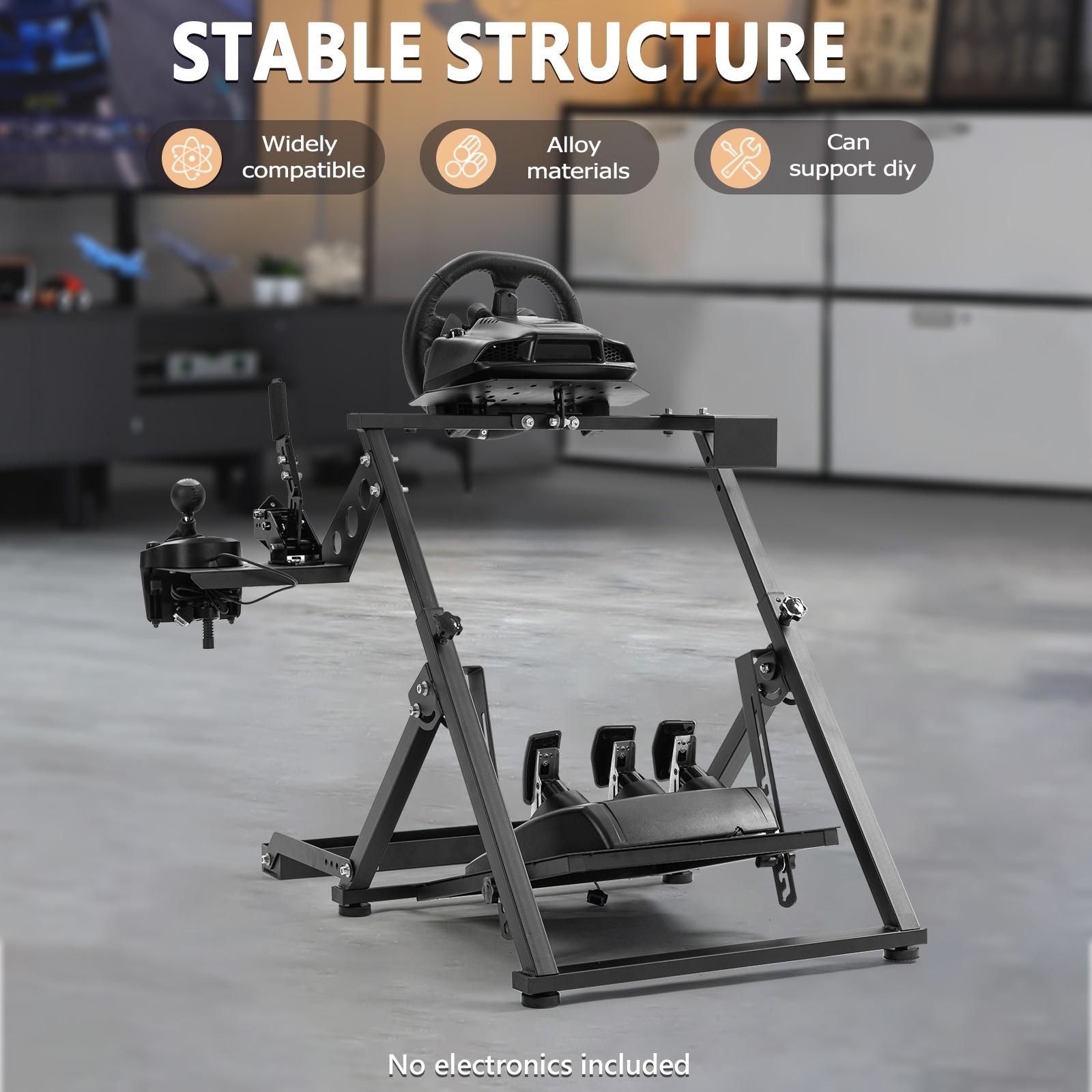Marada Racing Wheel Stand “X” FRAME Fit Logitech G25 G27 G29 G920 Thrustmaster