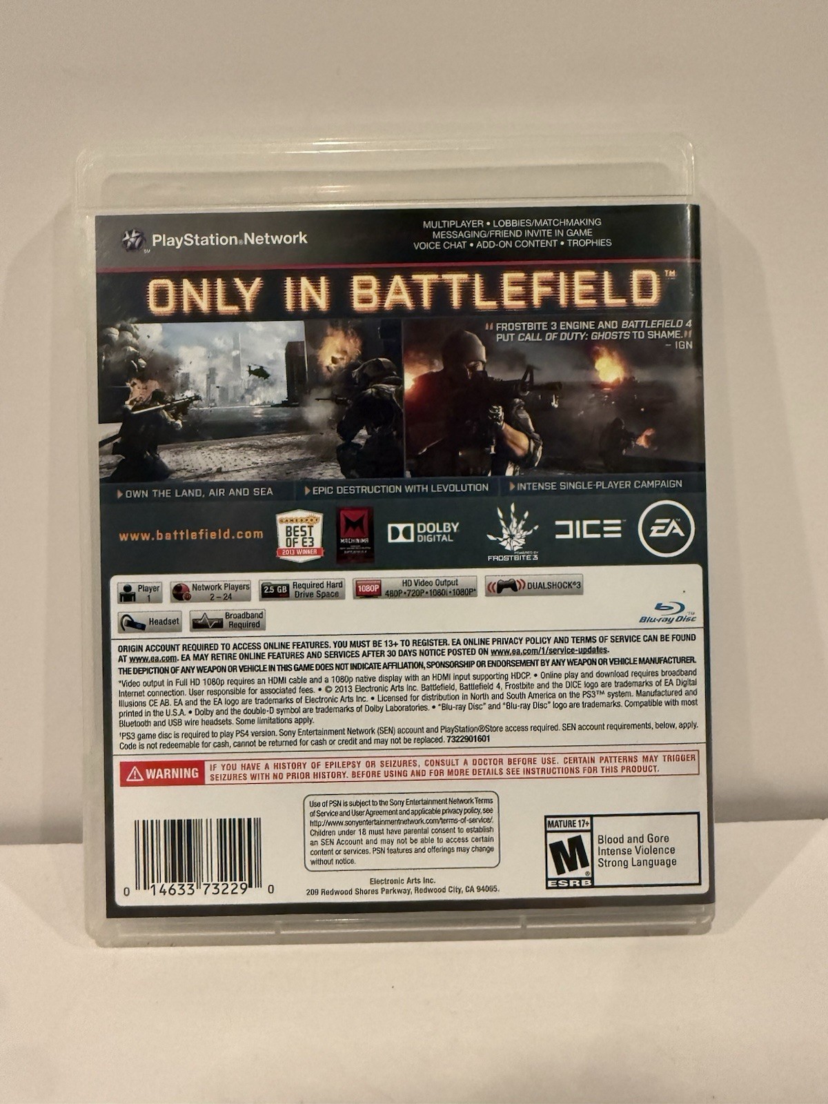 Battlefield 4 (Sony PlayStation 3, 2013) – CIB Complete – Tested