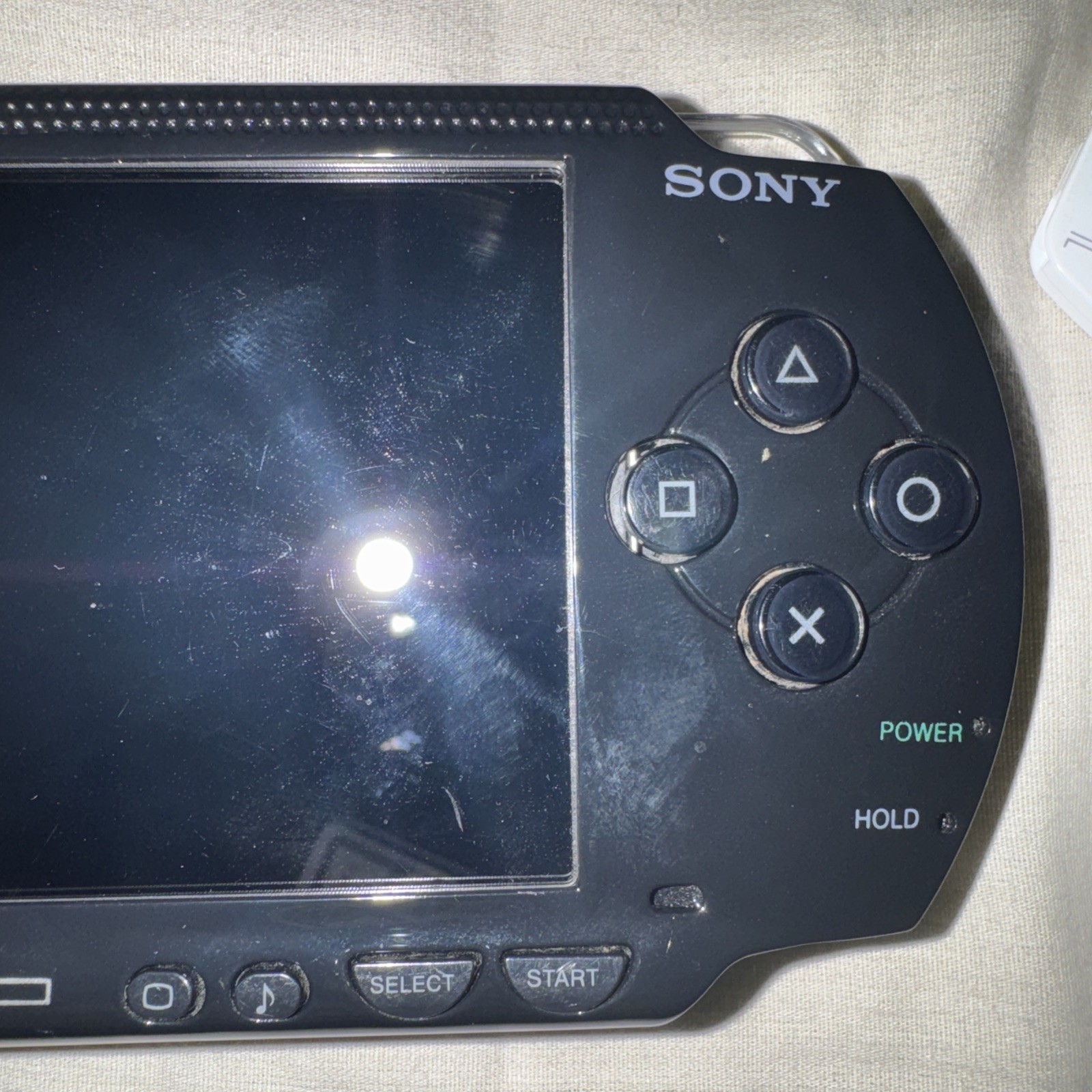 Sony PSP-1001 Handheld Game System Black with Case and charger