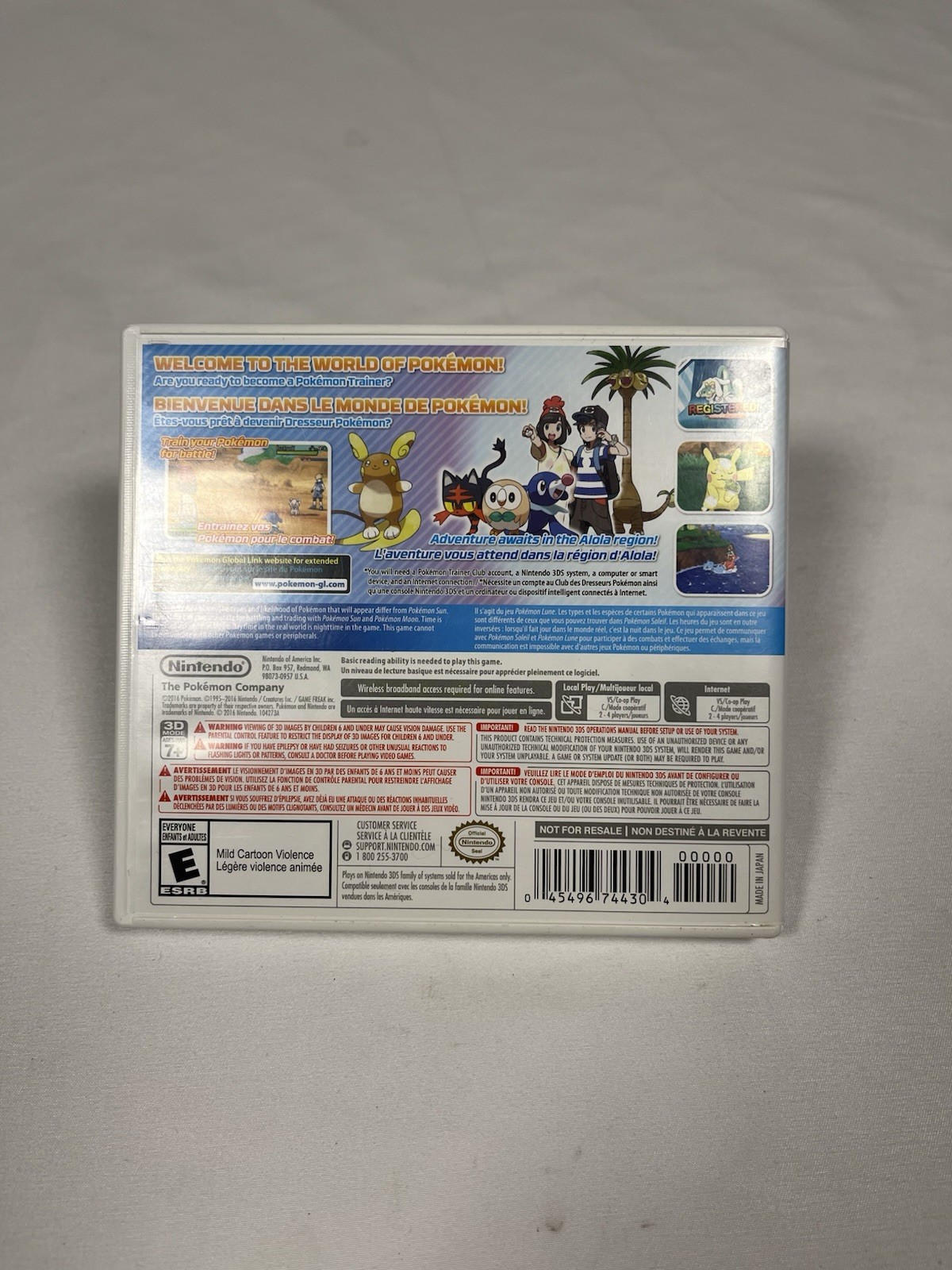 Pokémon Moon (Nintendo 3DS, 2016) Tested Works