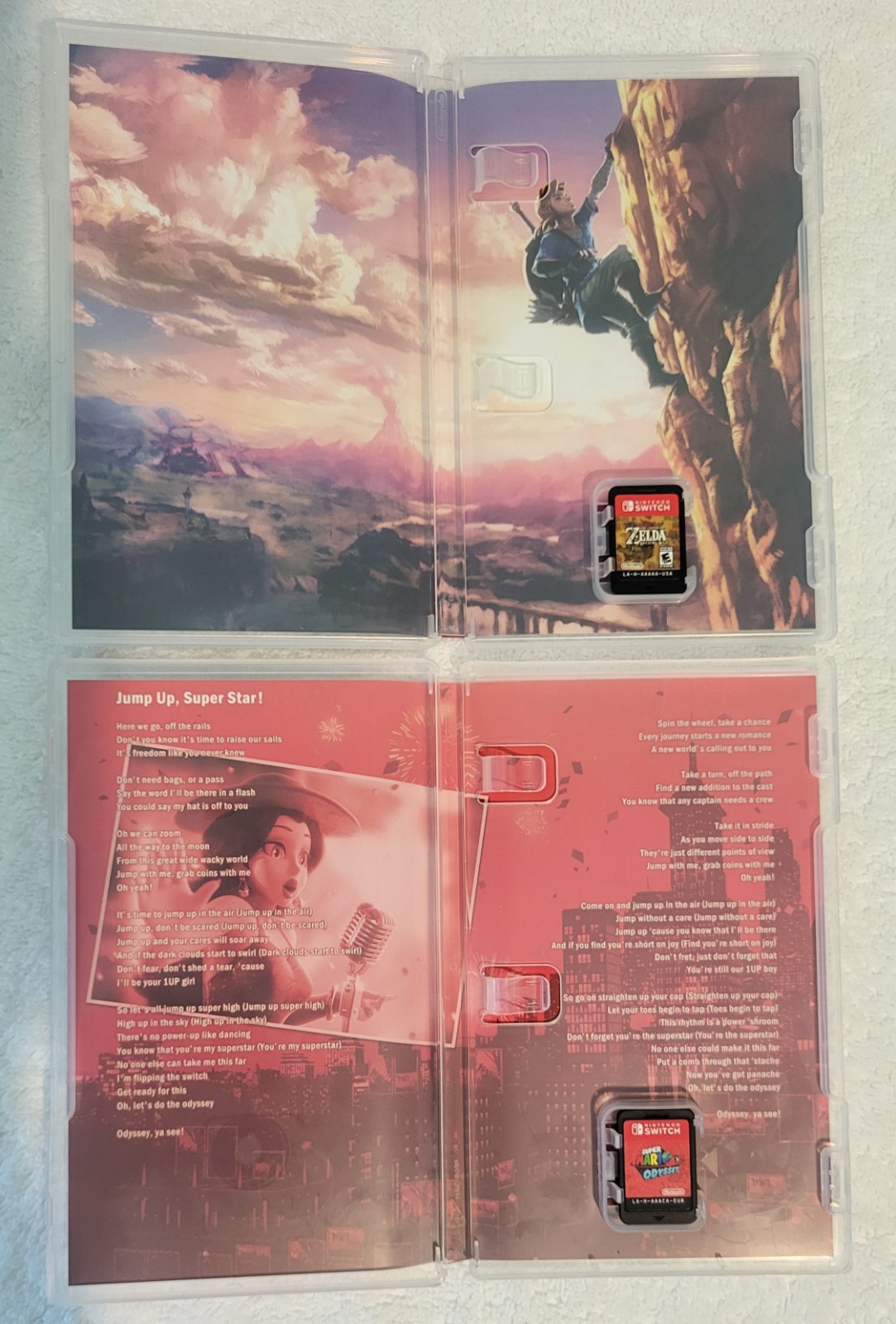 Super Mario Odyssey, Yoshis Crafted World, Zelda BotW, Party Nintendo Switch Lot