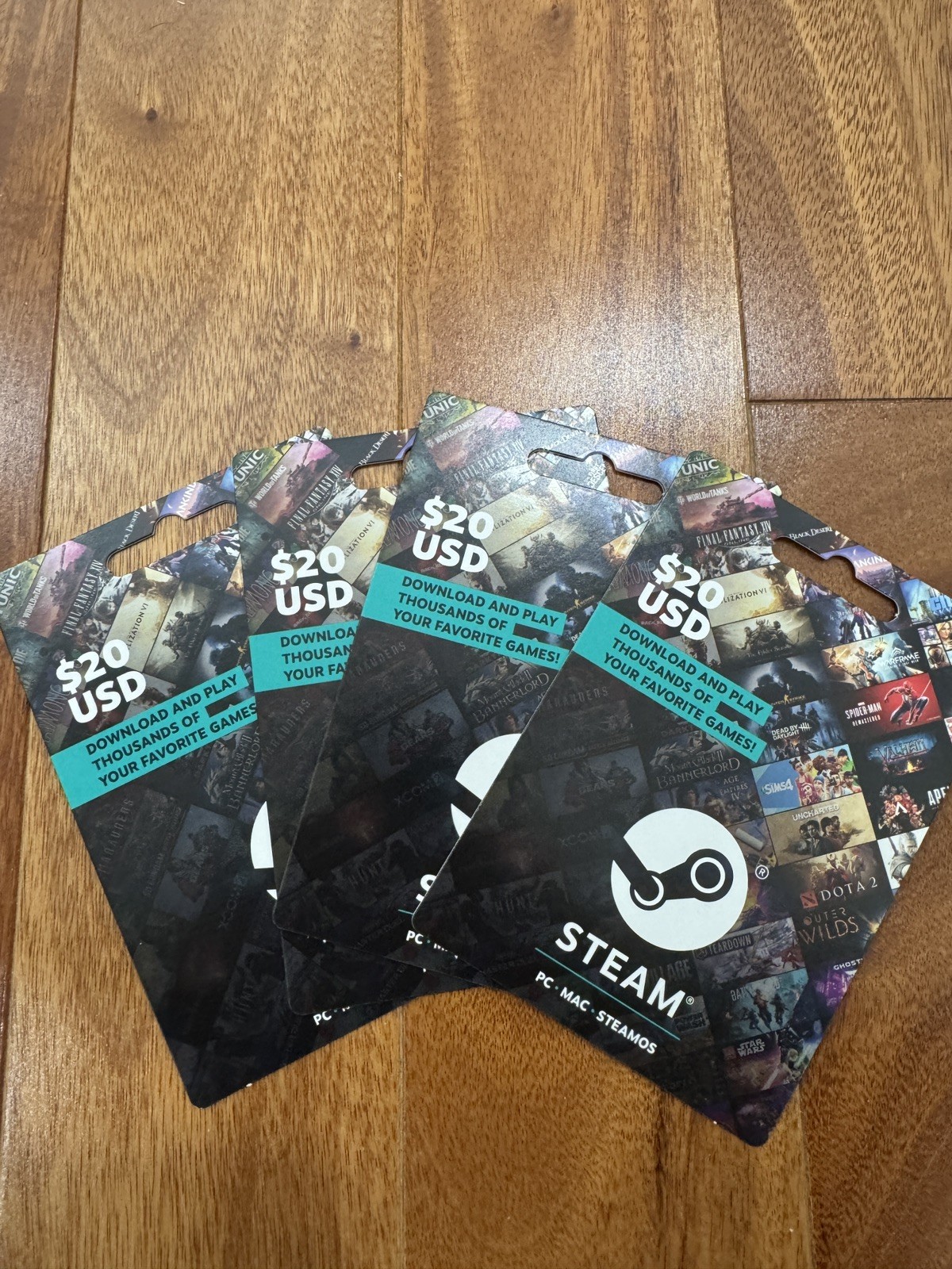 Steam Physical Gift Card Prepaid Card $80 Unscratched / Unused *DISCONTINUED*