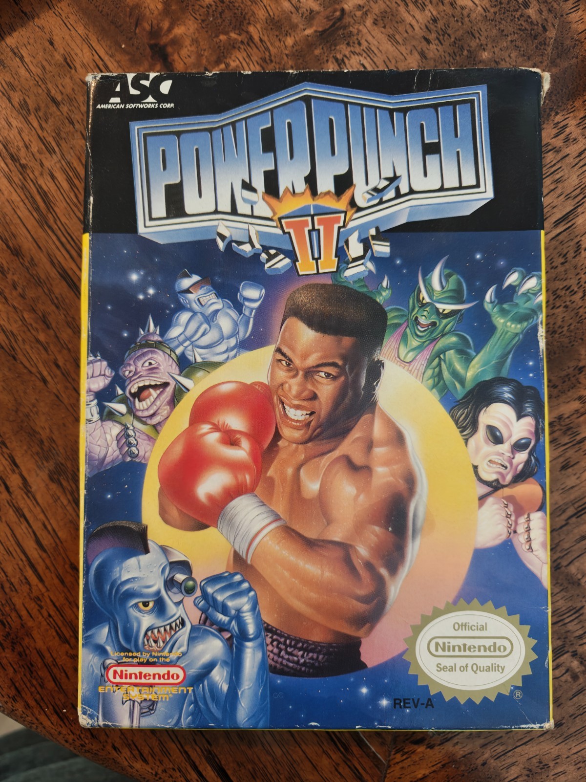Power Punch II NES Original Box + Manual+Foam Insert No Game Authentic Nintend0