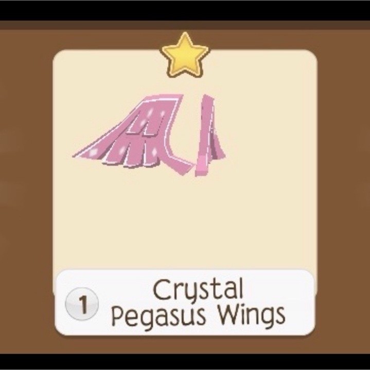 Animal Jam Play Wild Pink Crystal Pegasus Wings In-Game Item Digital