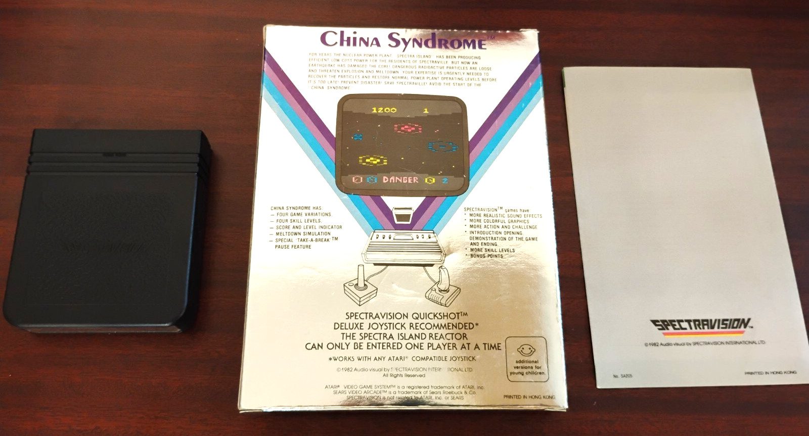 China Syndrome for Atari 2600 Complete In Box CIB Great Shape Tested