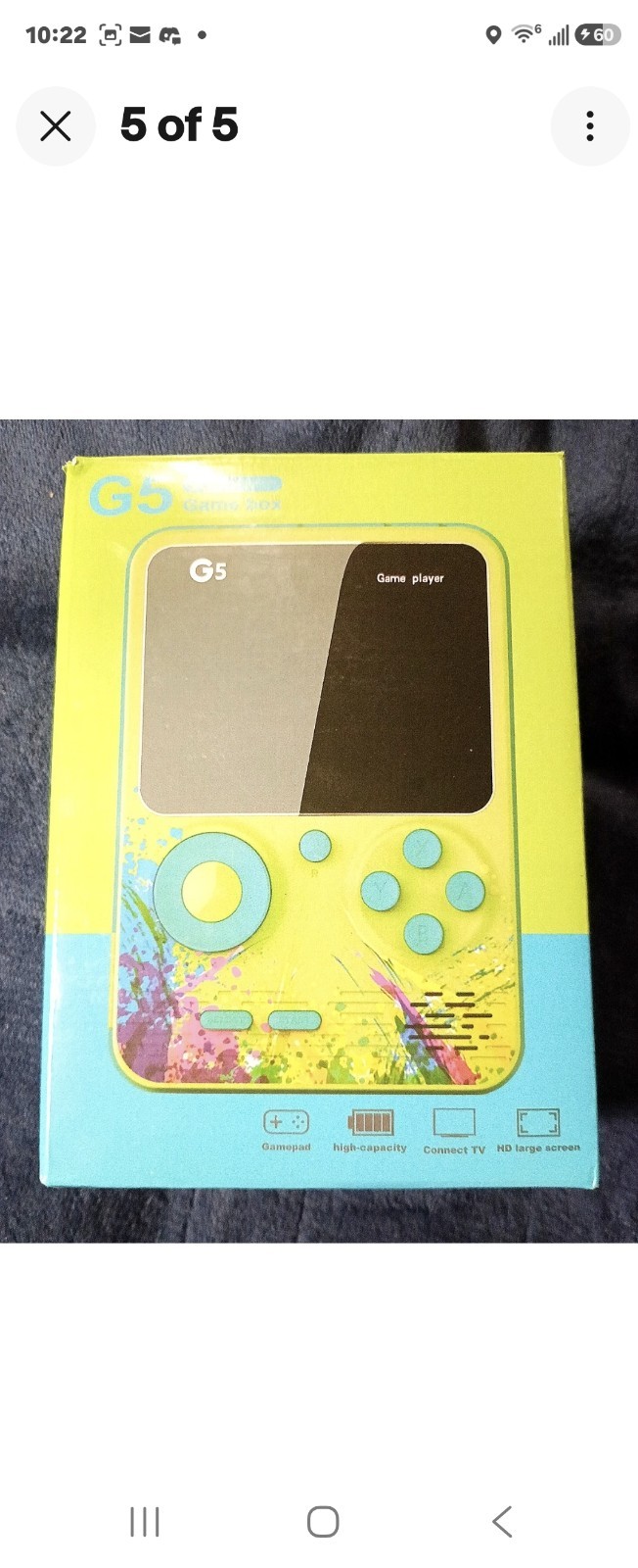 G5 Game Box/Game Player Digital Game System, with 500 Games