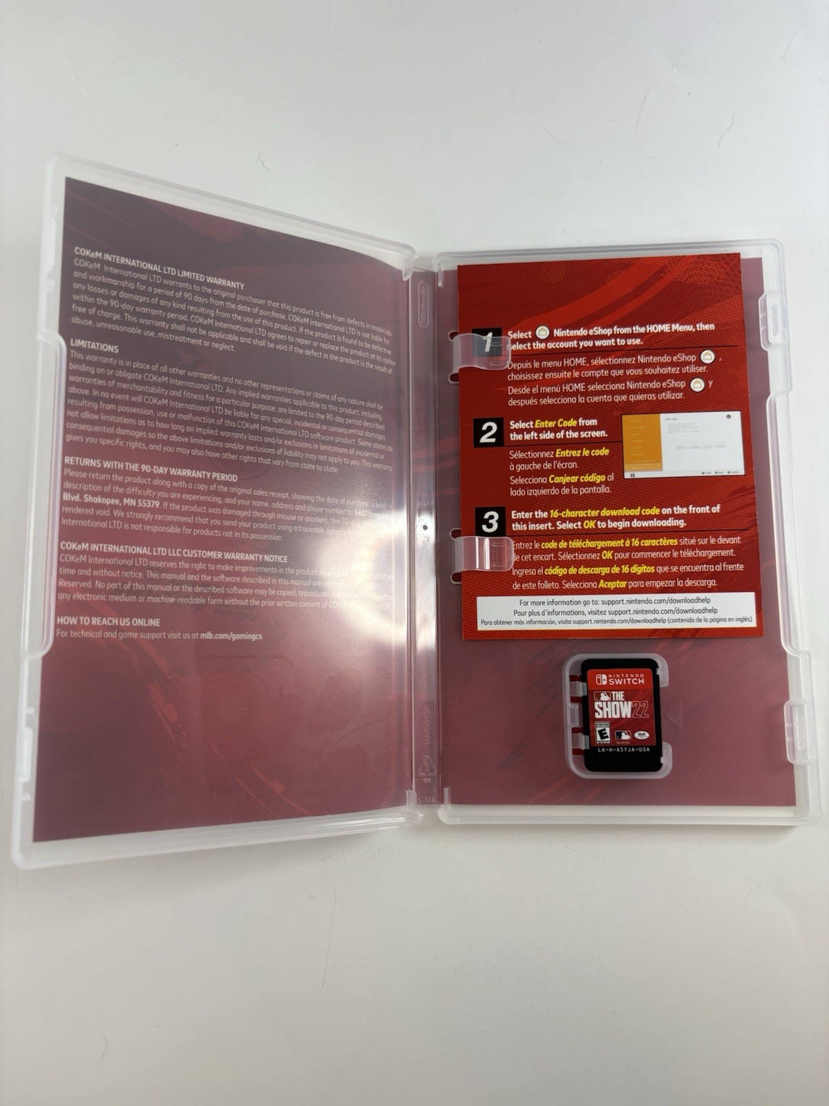 MLB The Show 22 (Nintendo Switch, 2022) – CIB, Tested, Fast Ship